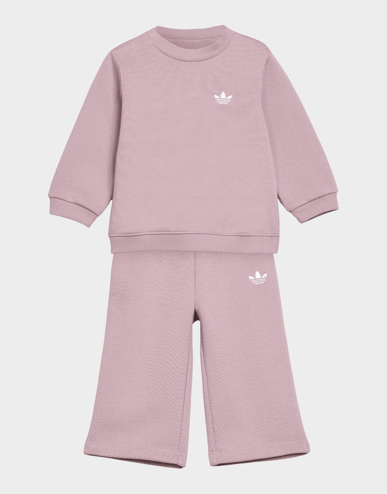 adidas Set Felpa Girocollo Ampia E Pantaloni A Gamba Larga