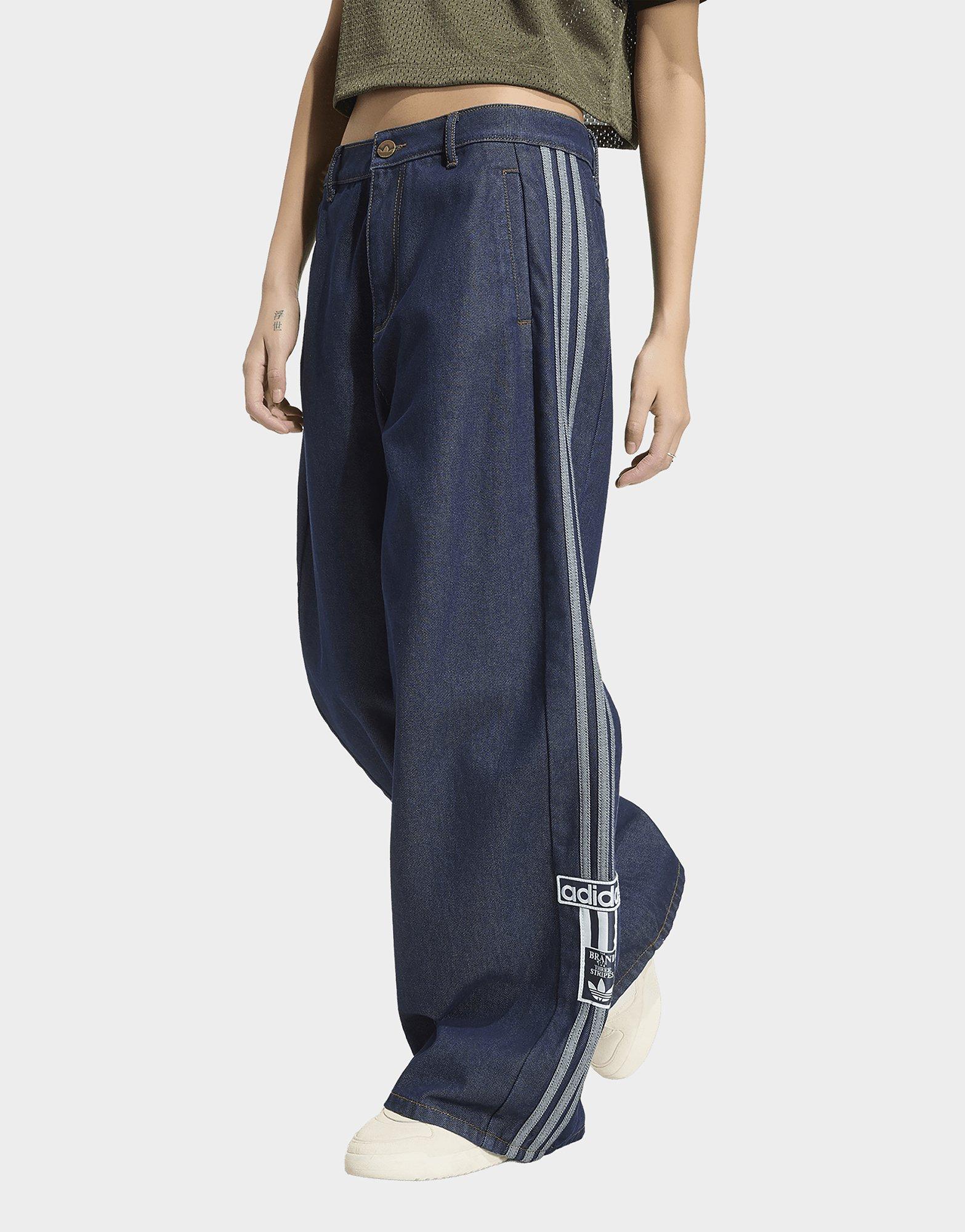 adidas Adibreak Mid Rise Wide Leg Denim Pant