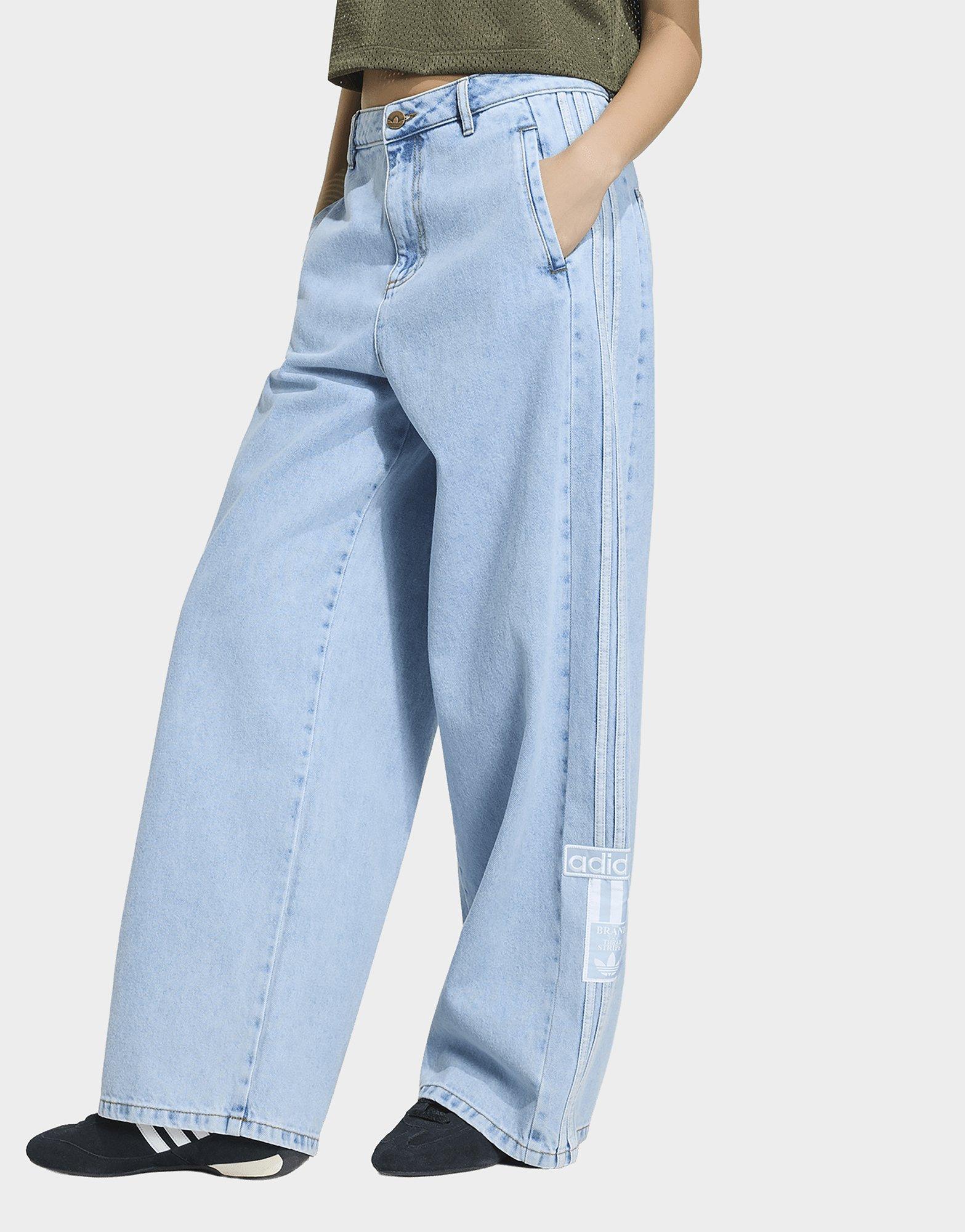 adidas Adibreak Mid-rise Wide-leg Denim Pants
