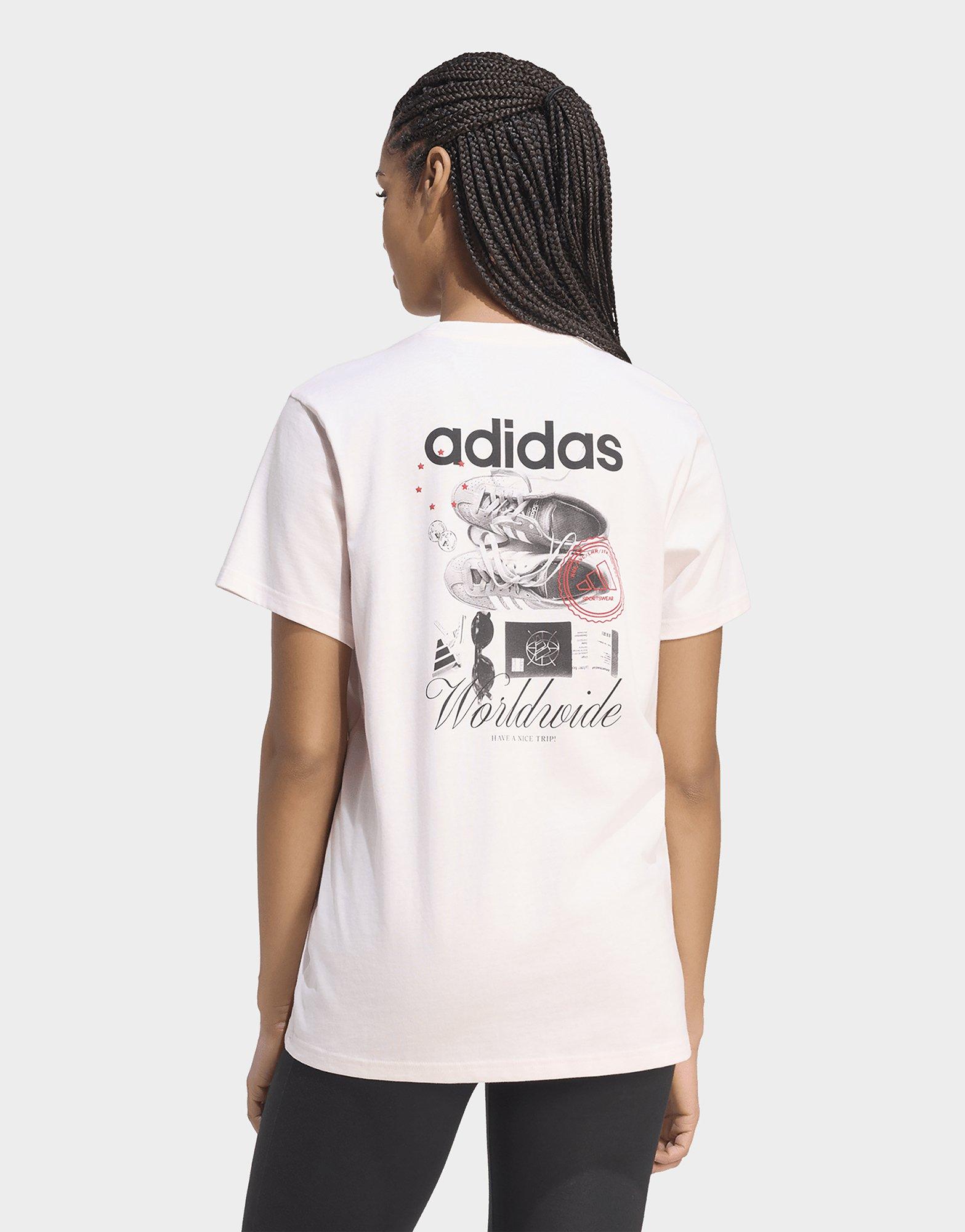 adidas Travel Grafik T-shirt; Locker Geschnitten