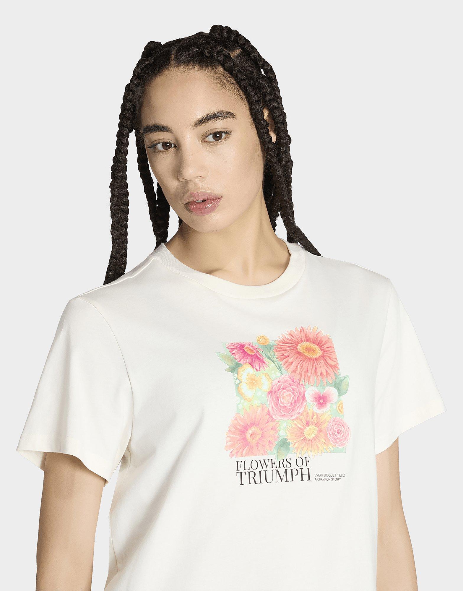 adidas Camiseta Estampada Floral De Corte Holgado 2