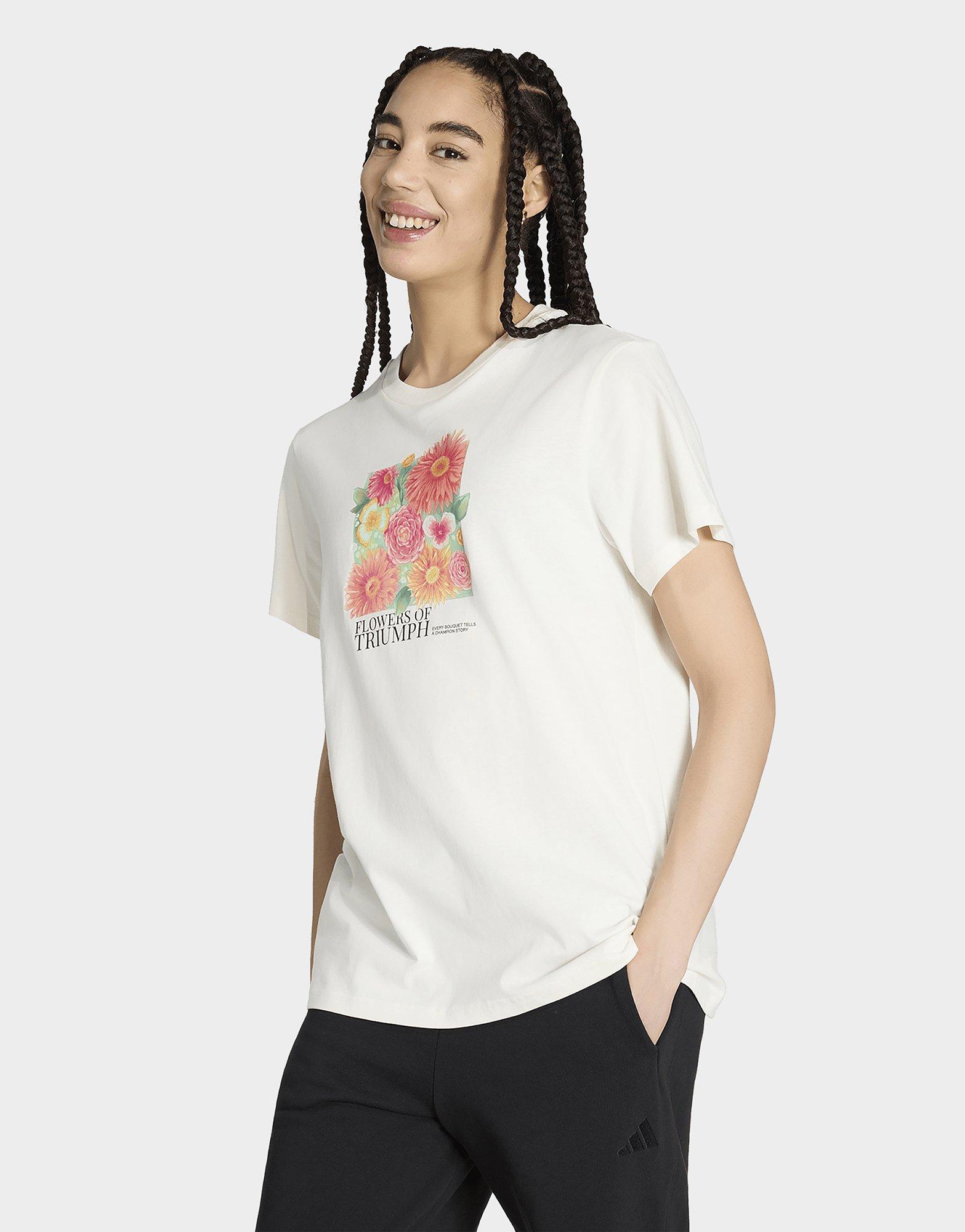 adidas T-shirt Floreale A Vestibilità Ampia Con Grafica 2