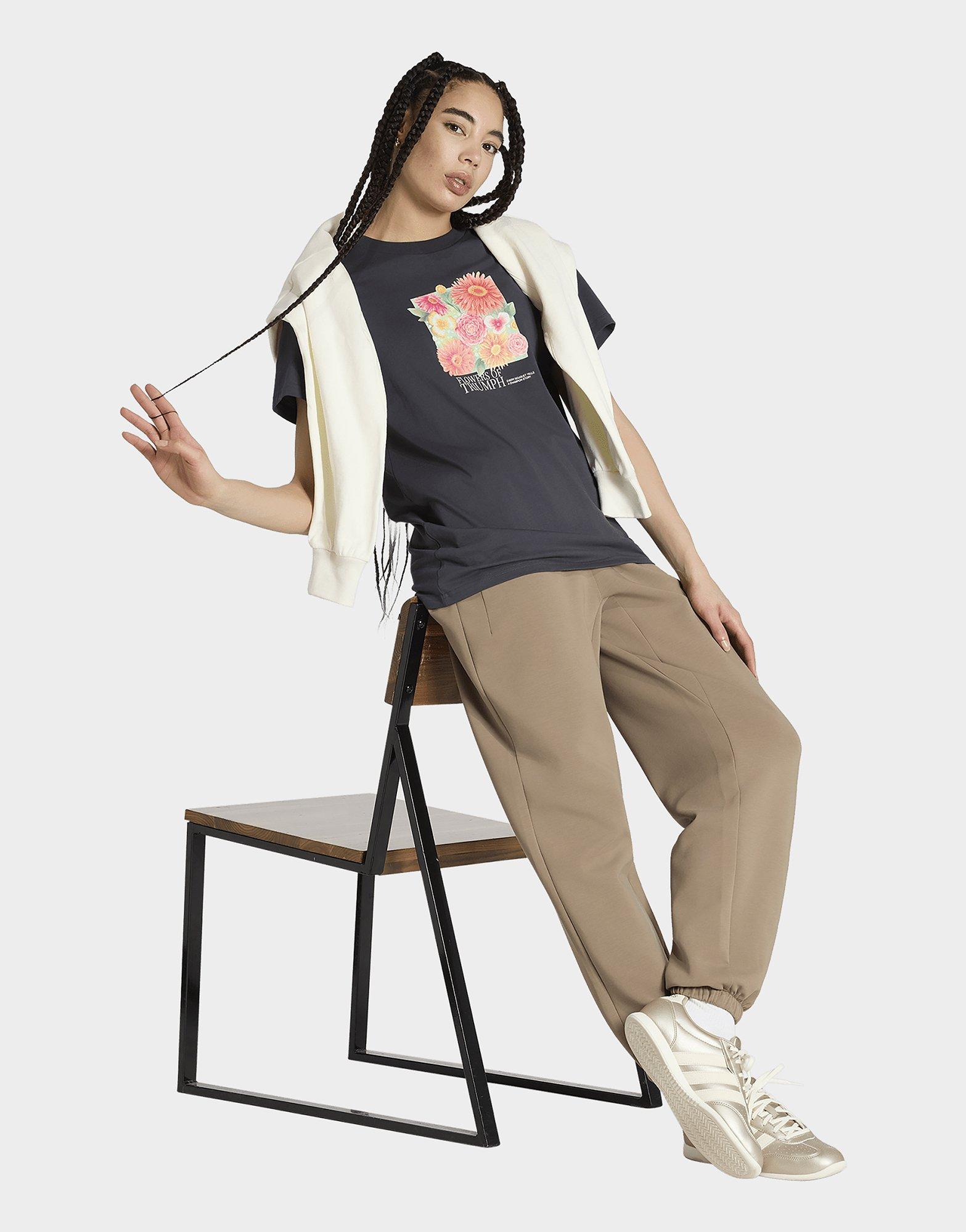 adidas Camiseta Estampada Floral De Corte Holgado 2