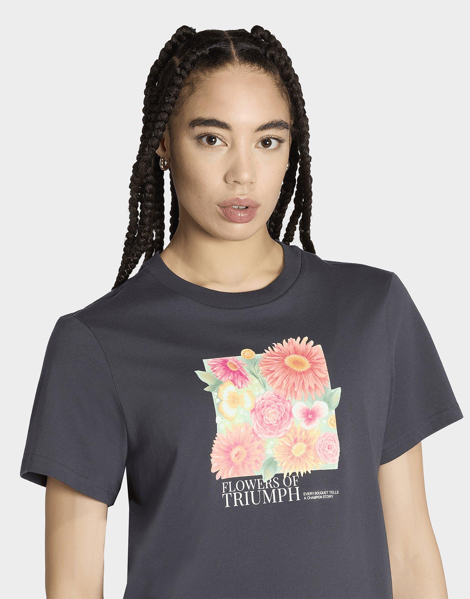 adidas Camiseta Estampada Floral De Corte Holgado 2
