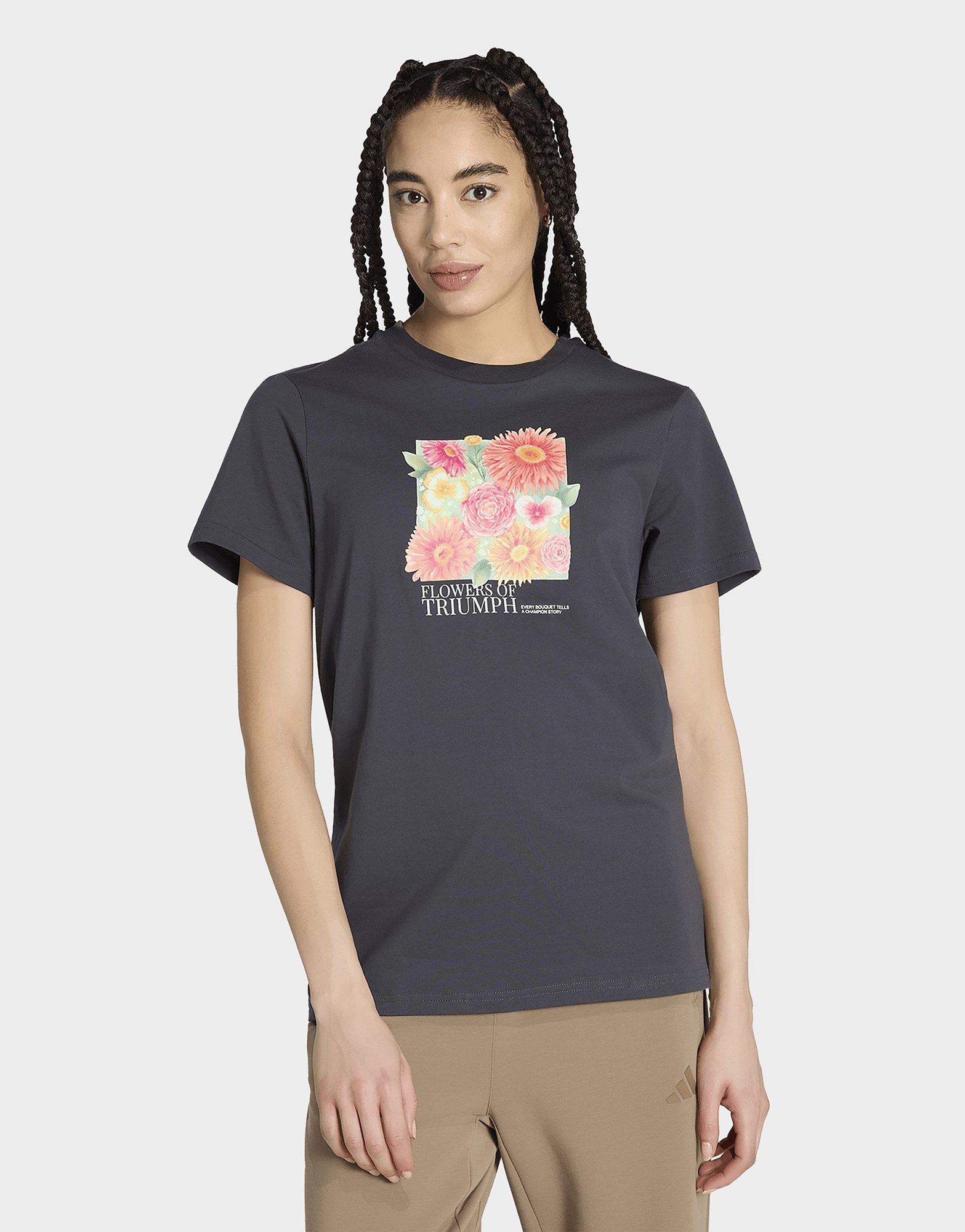 adidas T-shirt Floreale A Vestibilità Ampia Con Grafica 2