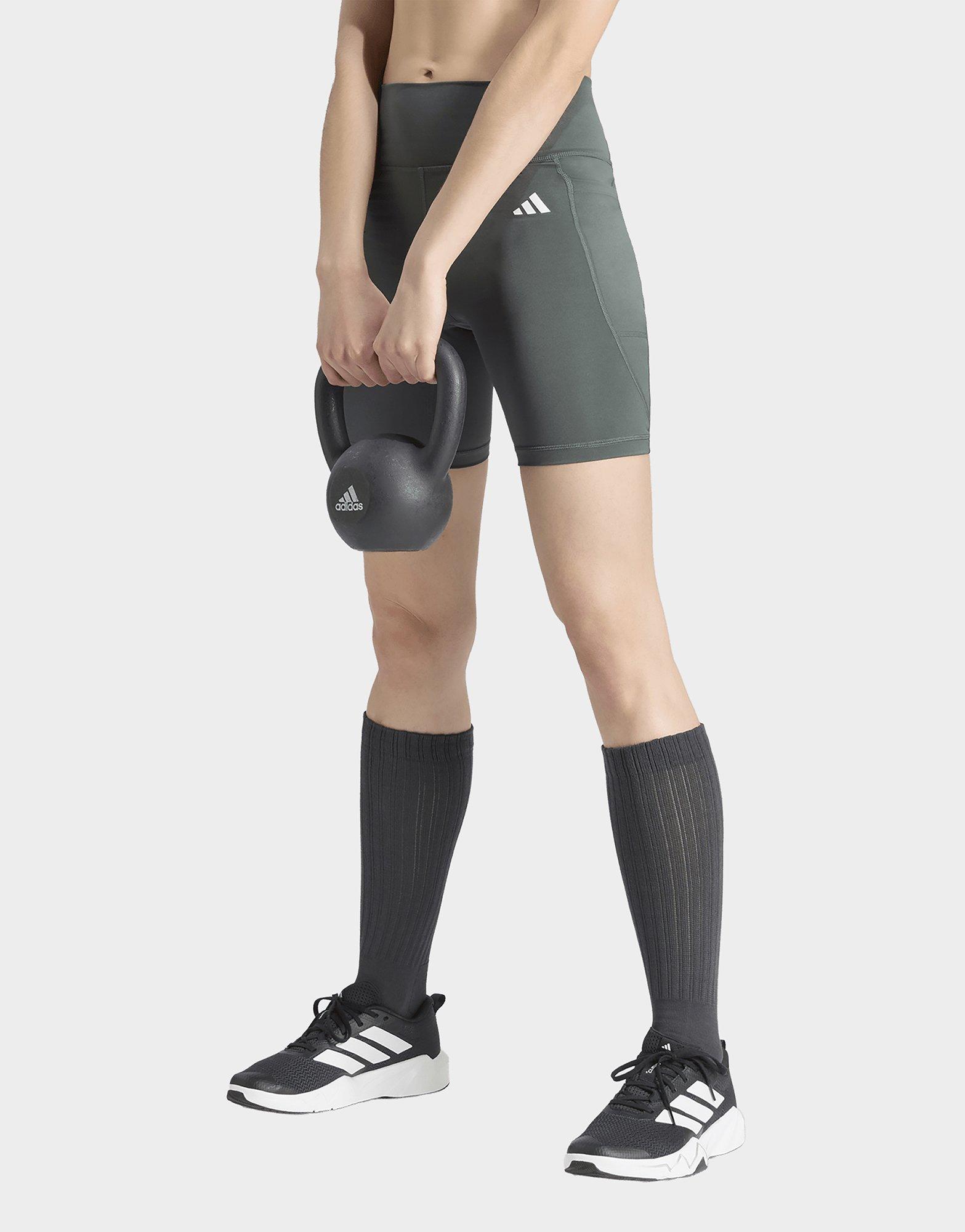 adidas Optimé Essentials Stash Pocket 7-inch Short Leggings