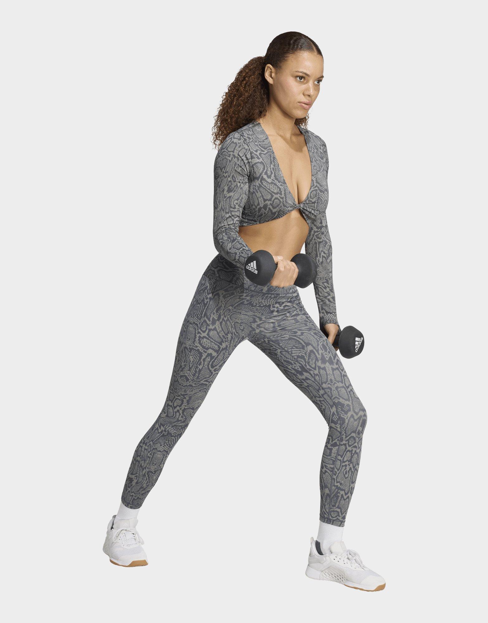 adidas T-shirt D'entraînement Manches Longues Réversible Effet Serpent Primelift