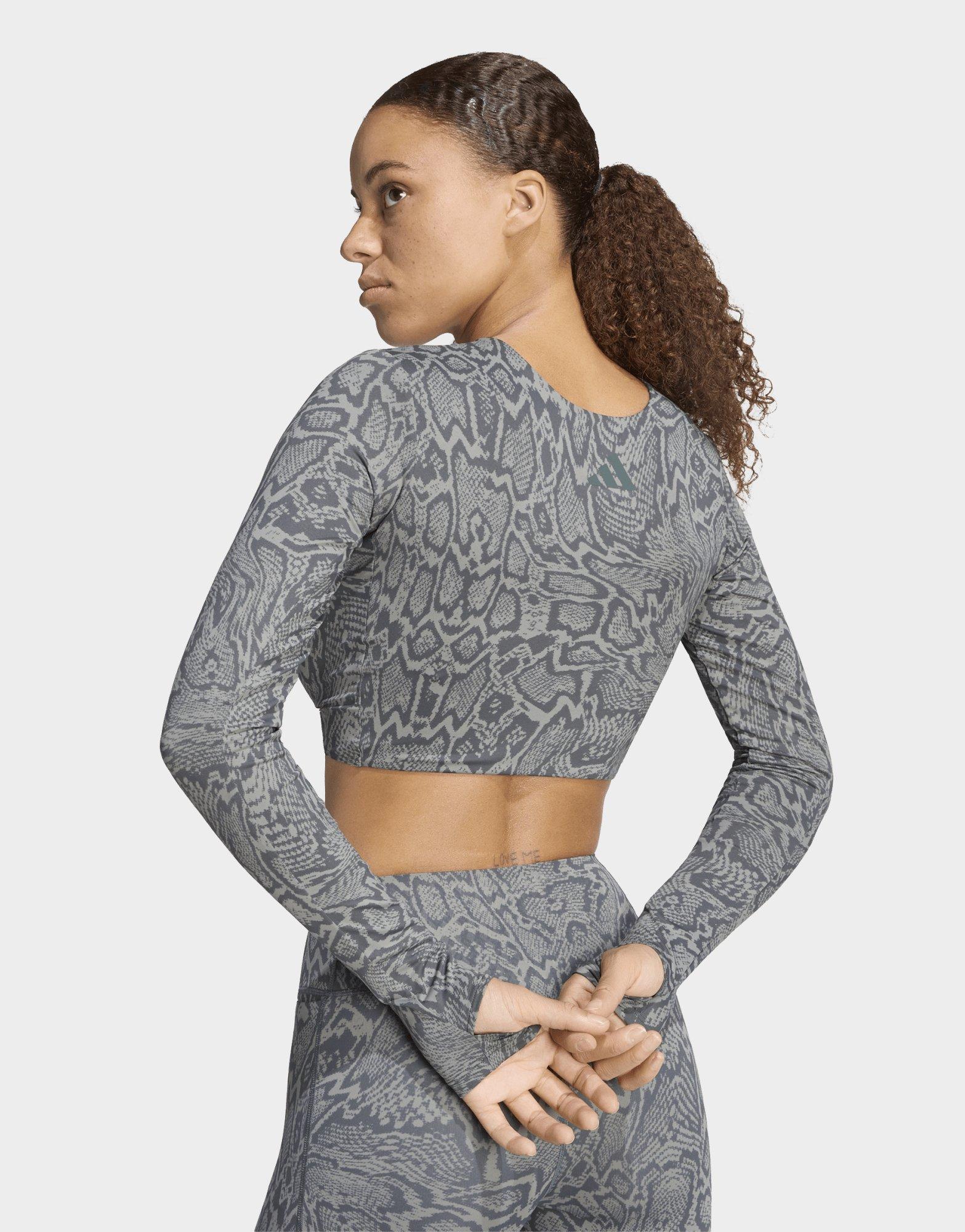 adidas T-shirt D'entraînement Manches Longues Réversible Effet Serpent Primelift