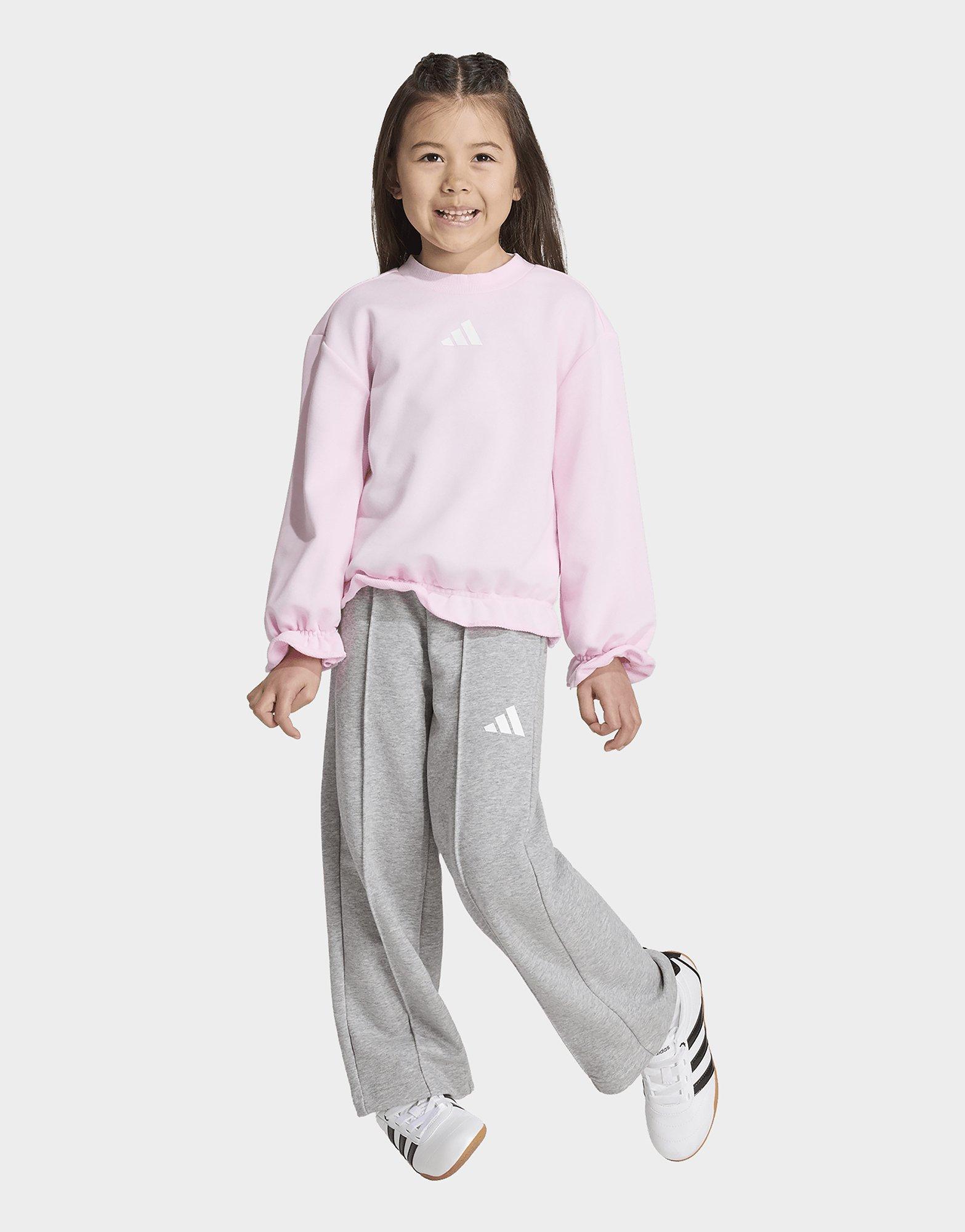 adidas Seasonals Ruffles Sweatset Little Girls