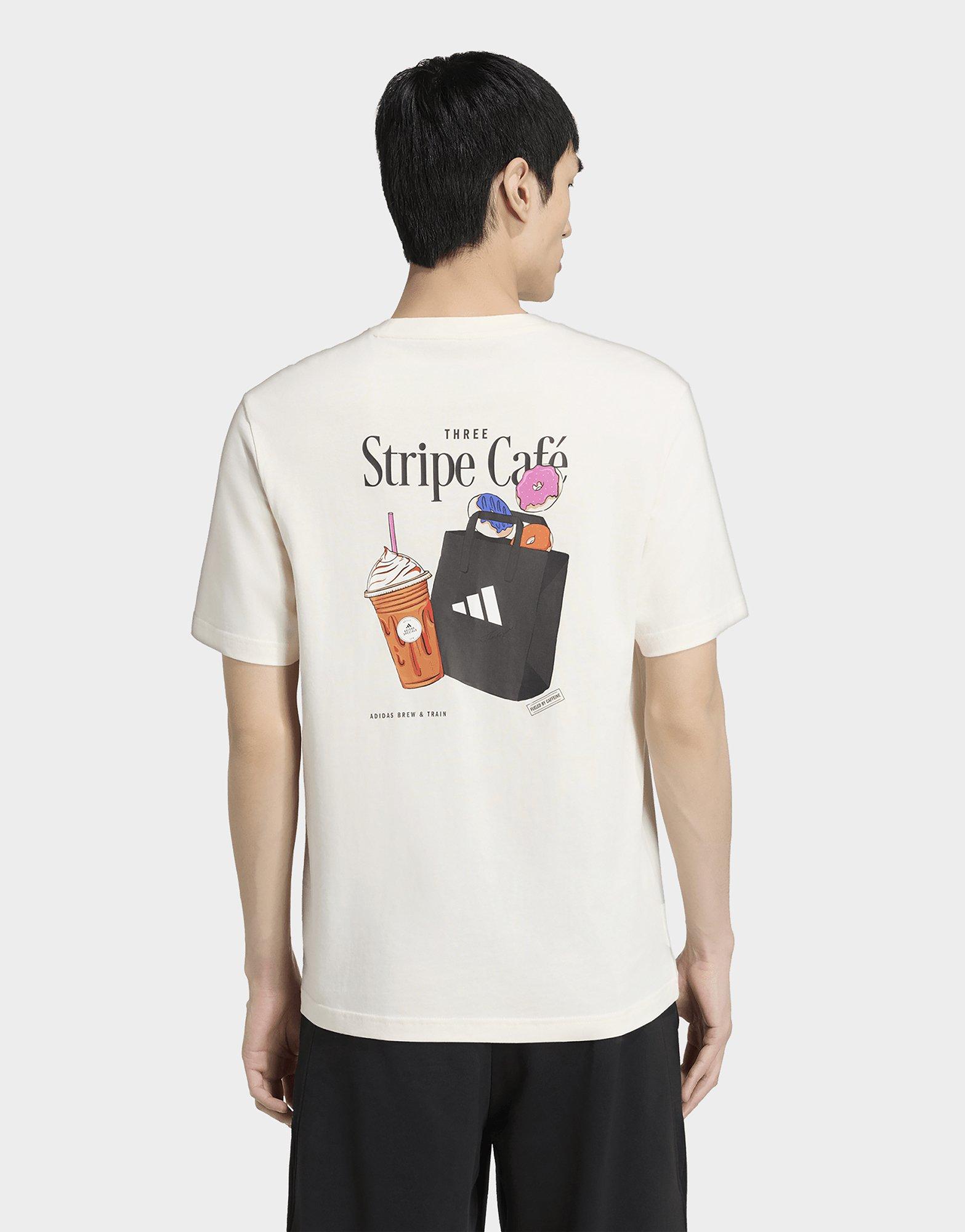 adidas Coffee Cafe Donut Bag Grafik T-shirt