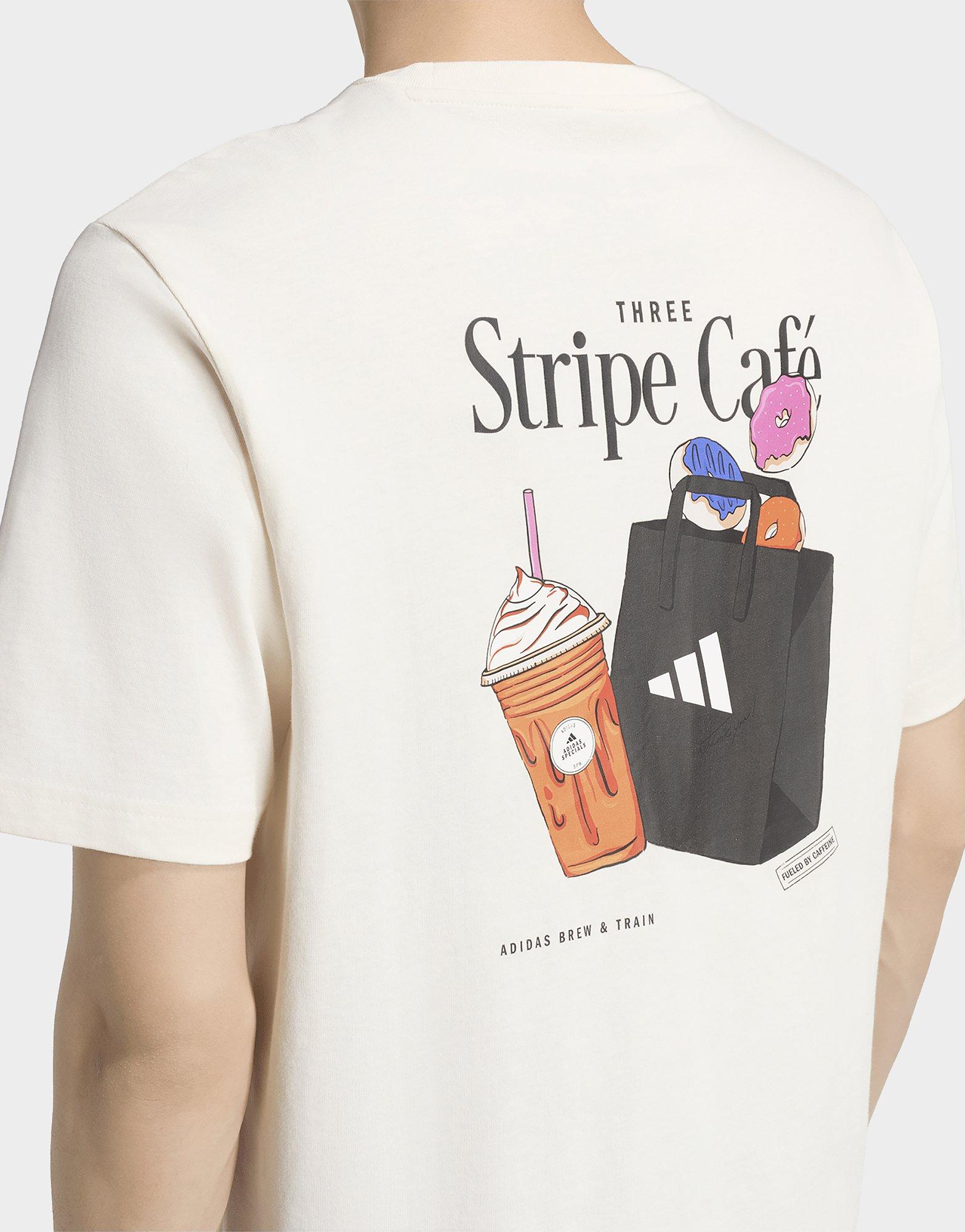 adidas Coffee Cafe Donut Bag Grafik T-shirt