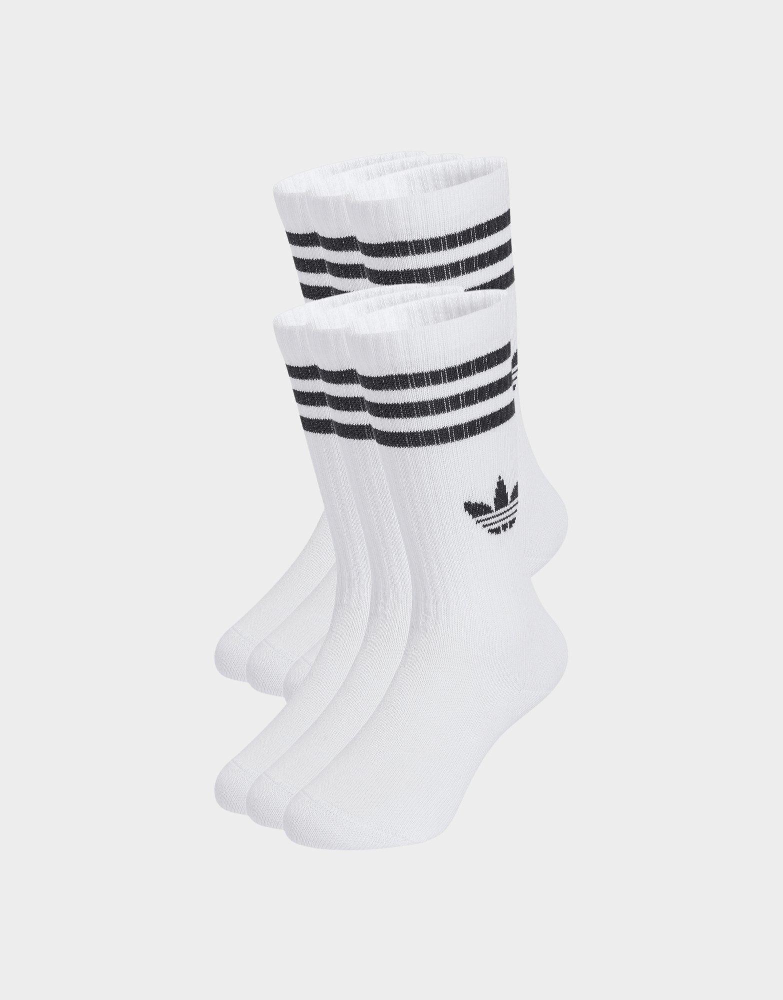 adidas 3-stripes Crew Socks 6 Pairs Kids
