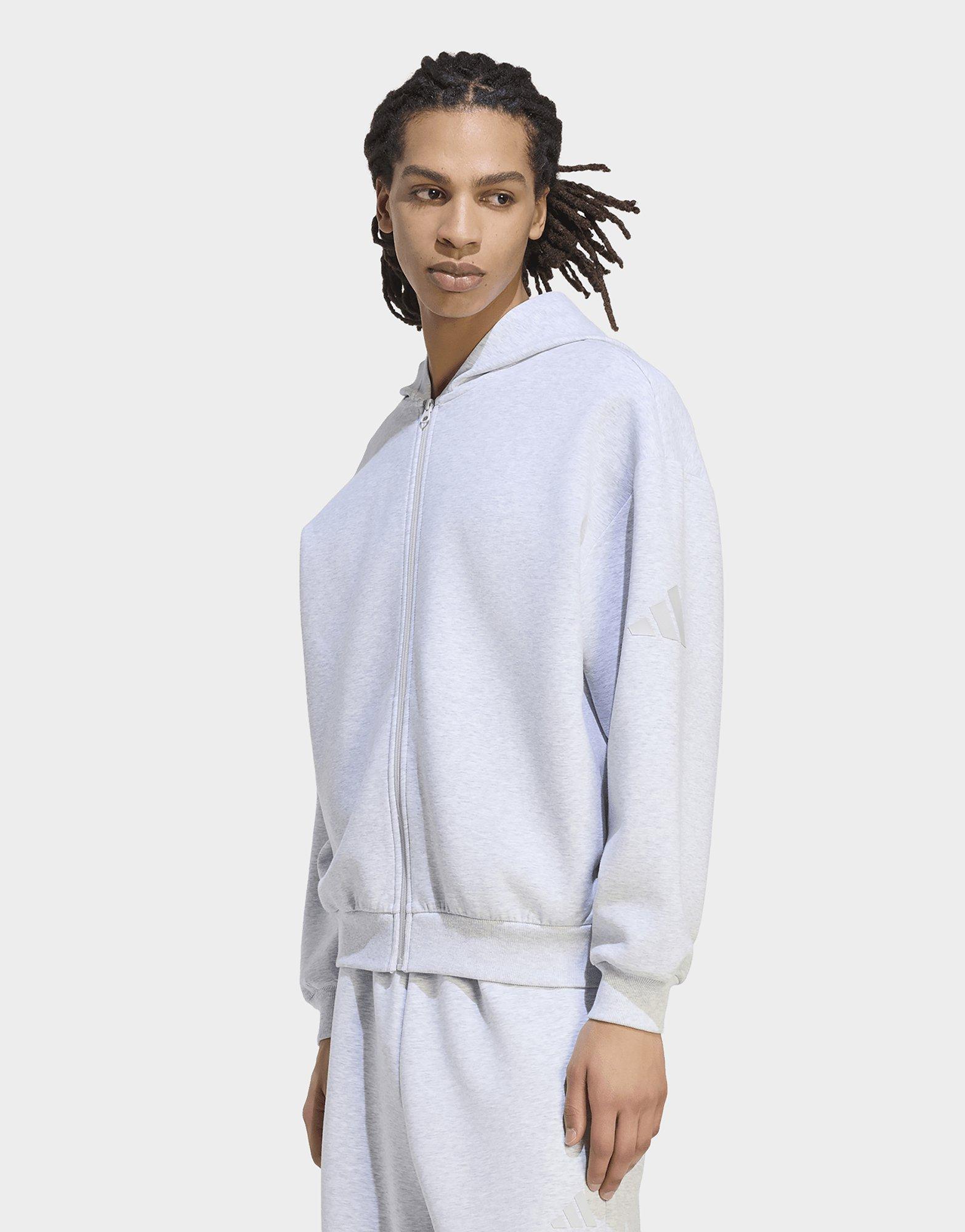 adidas Felpa Soft Lux Con Cappuccio E Zip Integrale