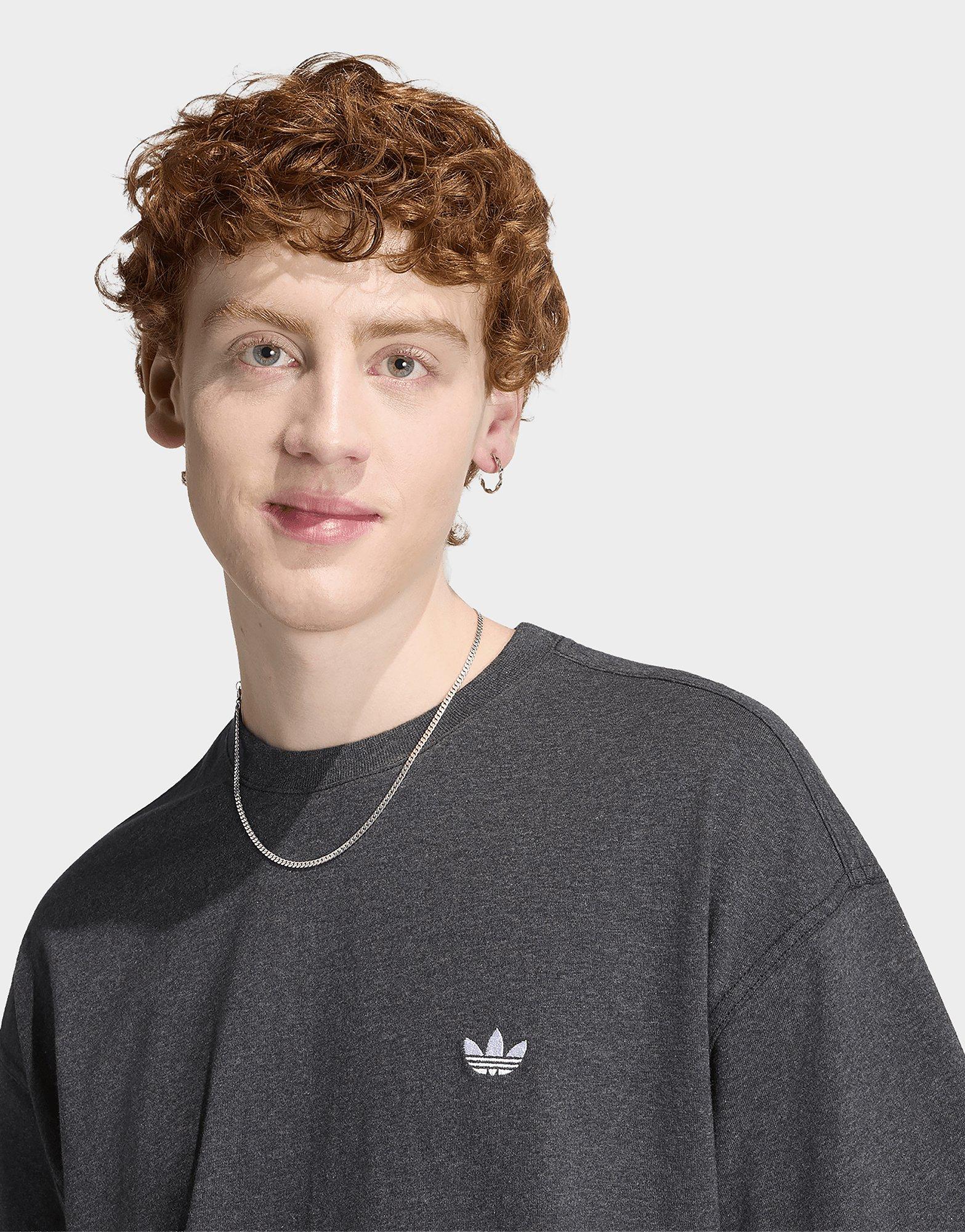 adidas Trefoil Essentials Meliertes Locker Geschnittenes Crop-shirt