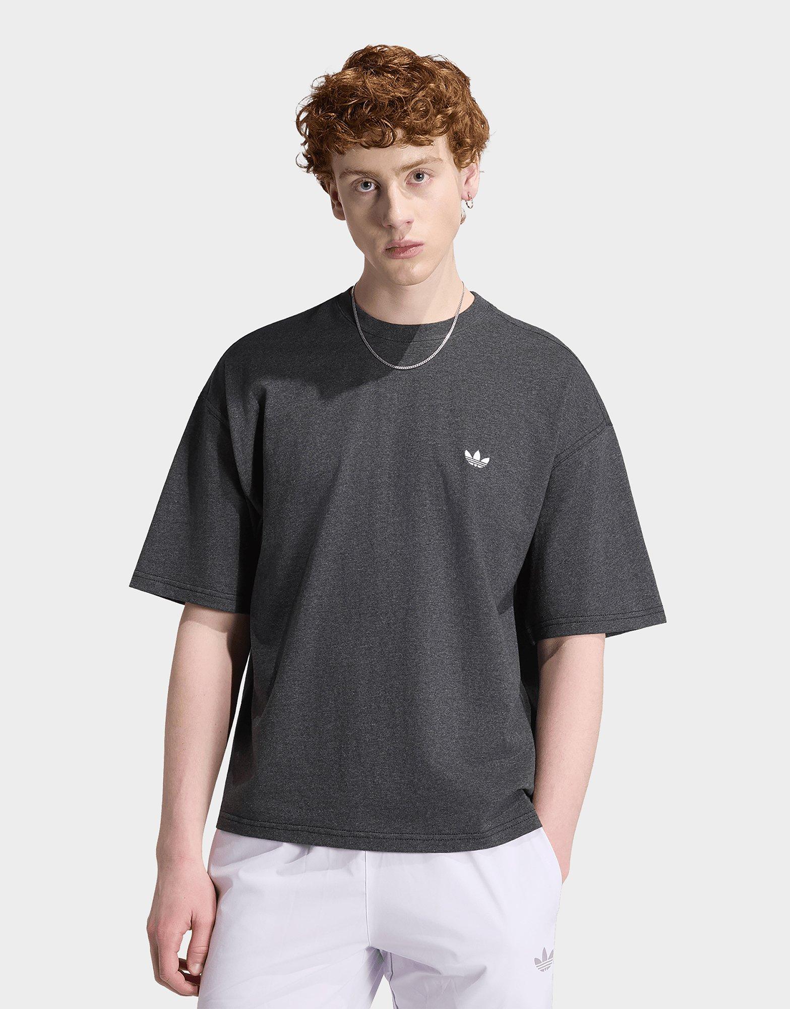 adidas Trefoil Essentials Melange Loose Cropped Tee