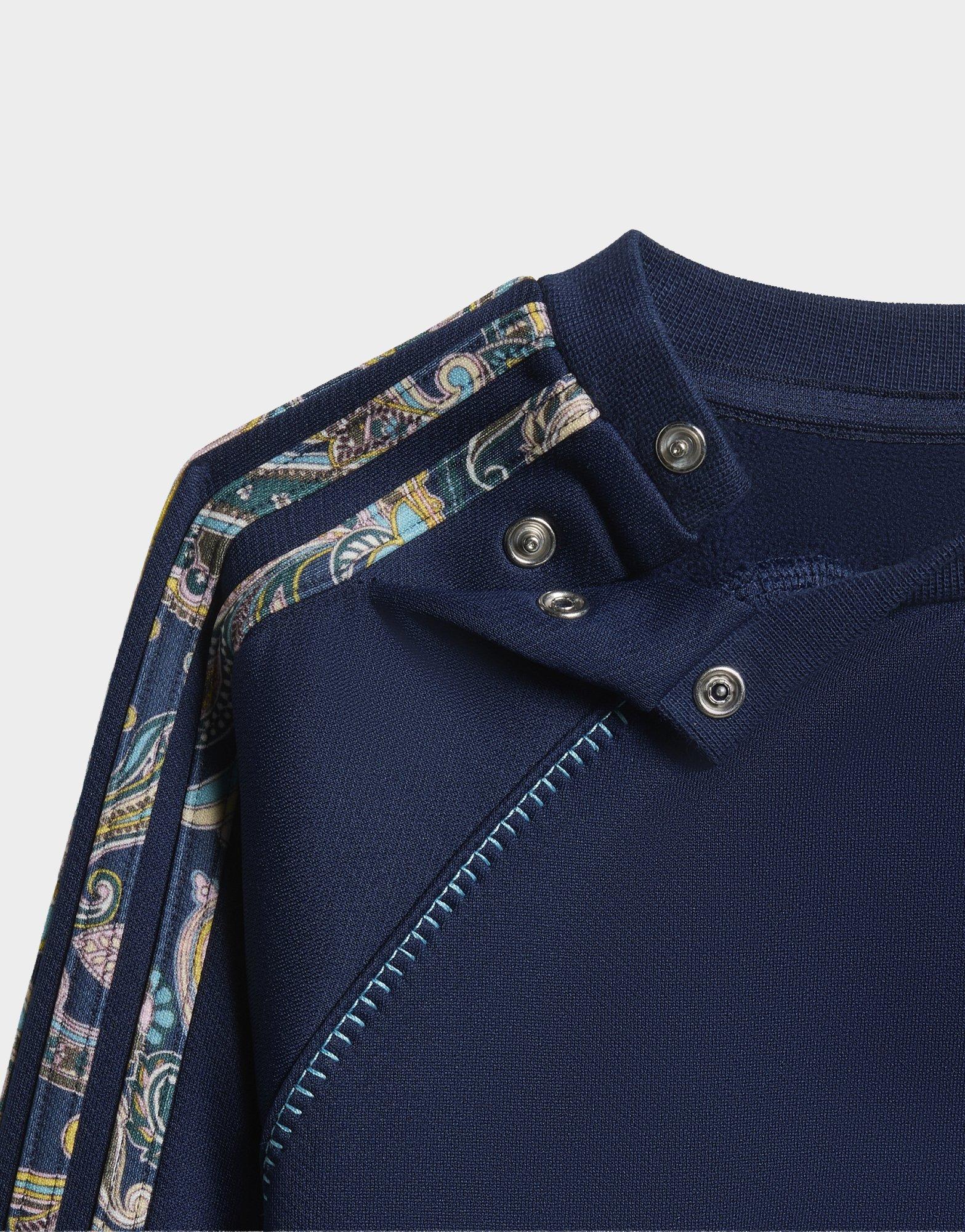 adidas Conjunto de sudadera de cuello redondo y mallas x Liberty London Oversized