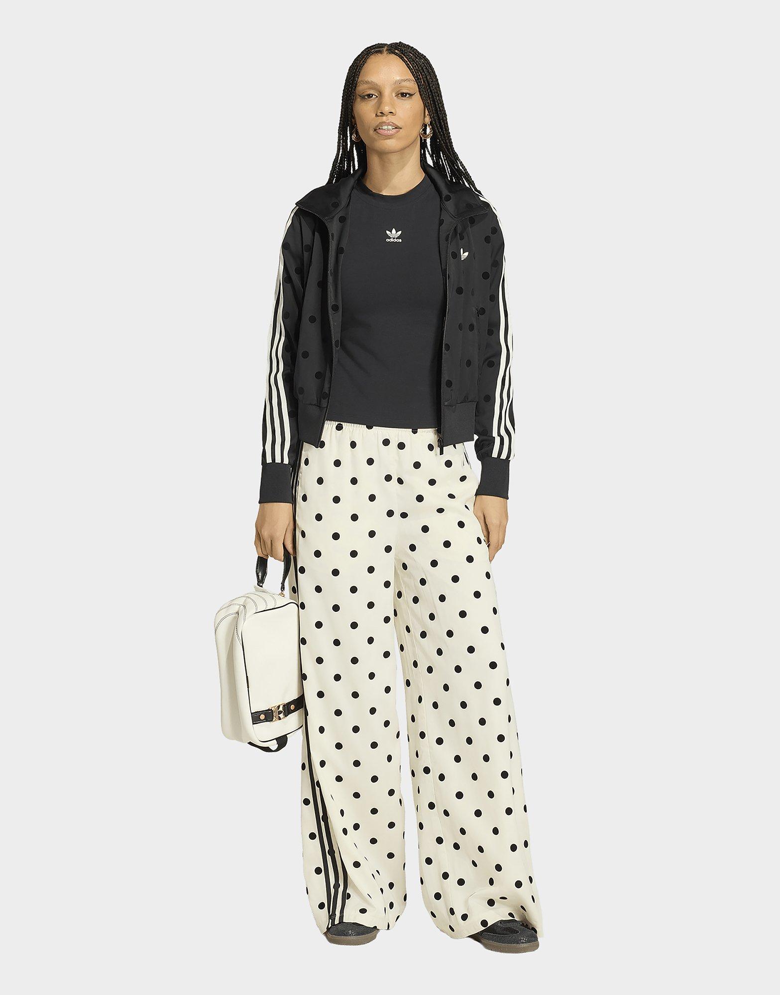 adidas Satin Polka Dots Wide Leg Pant