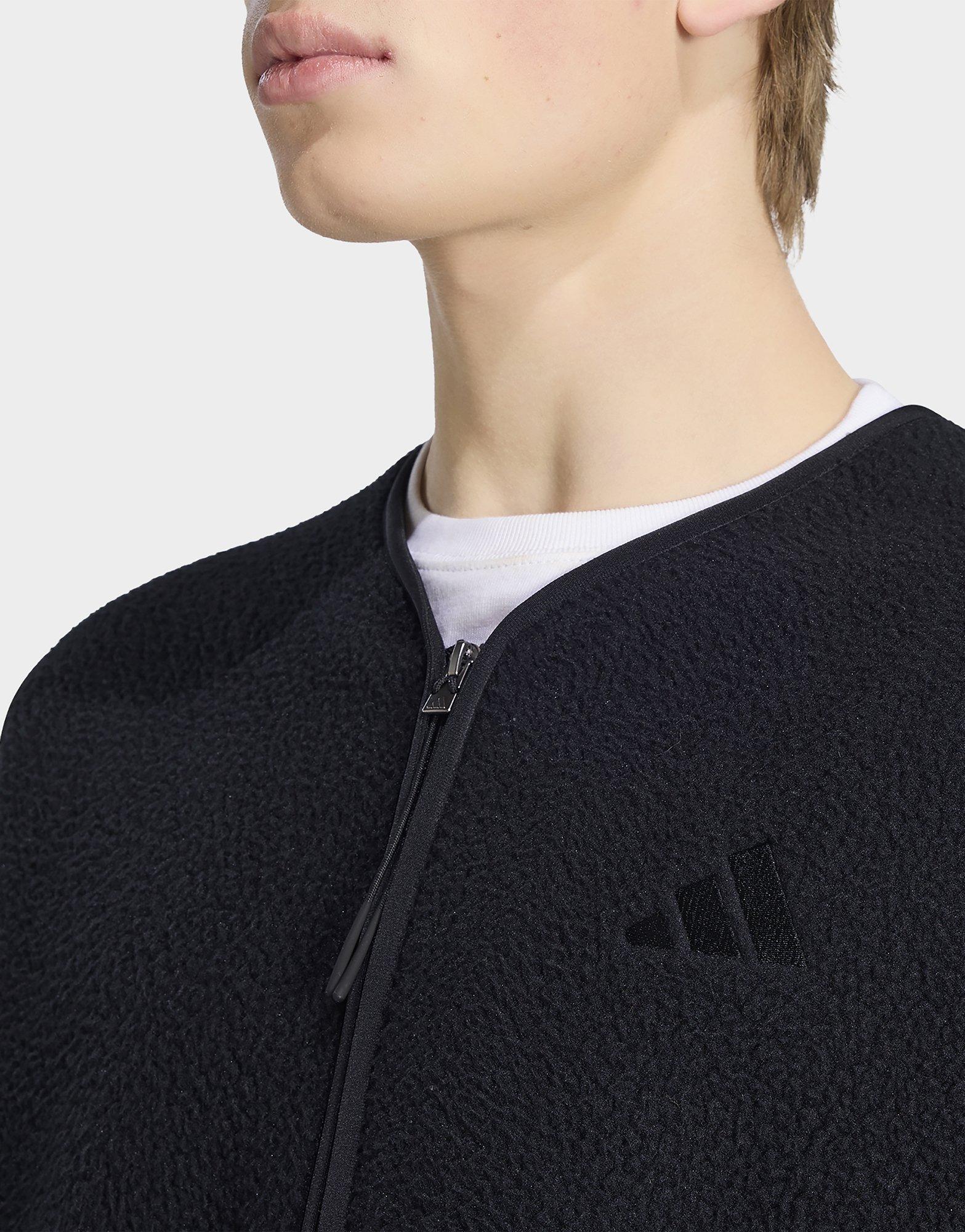 adidas City Tech 3 Stripes High Pile Fleece Bodywarmer