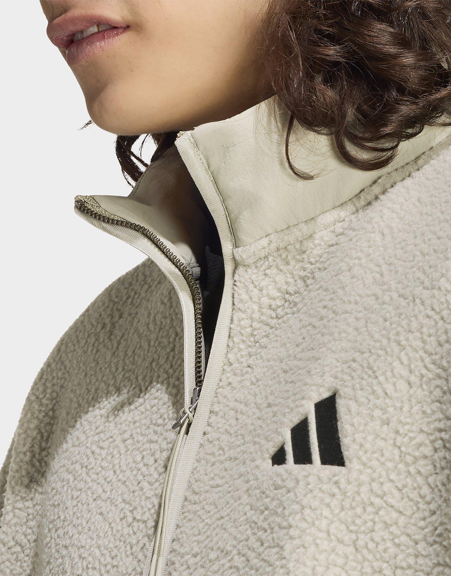 adidas City Tech 3-streifen Fleecejacke, Durchgehender Reißverschluss