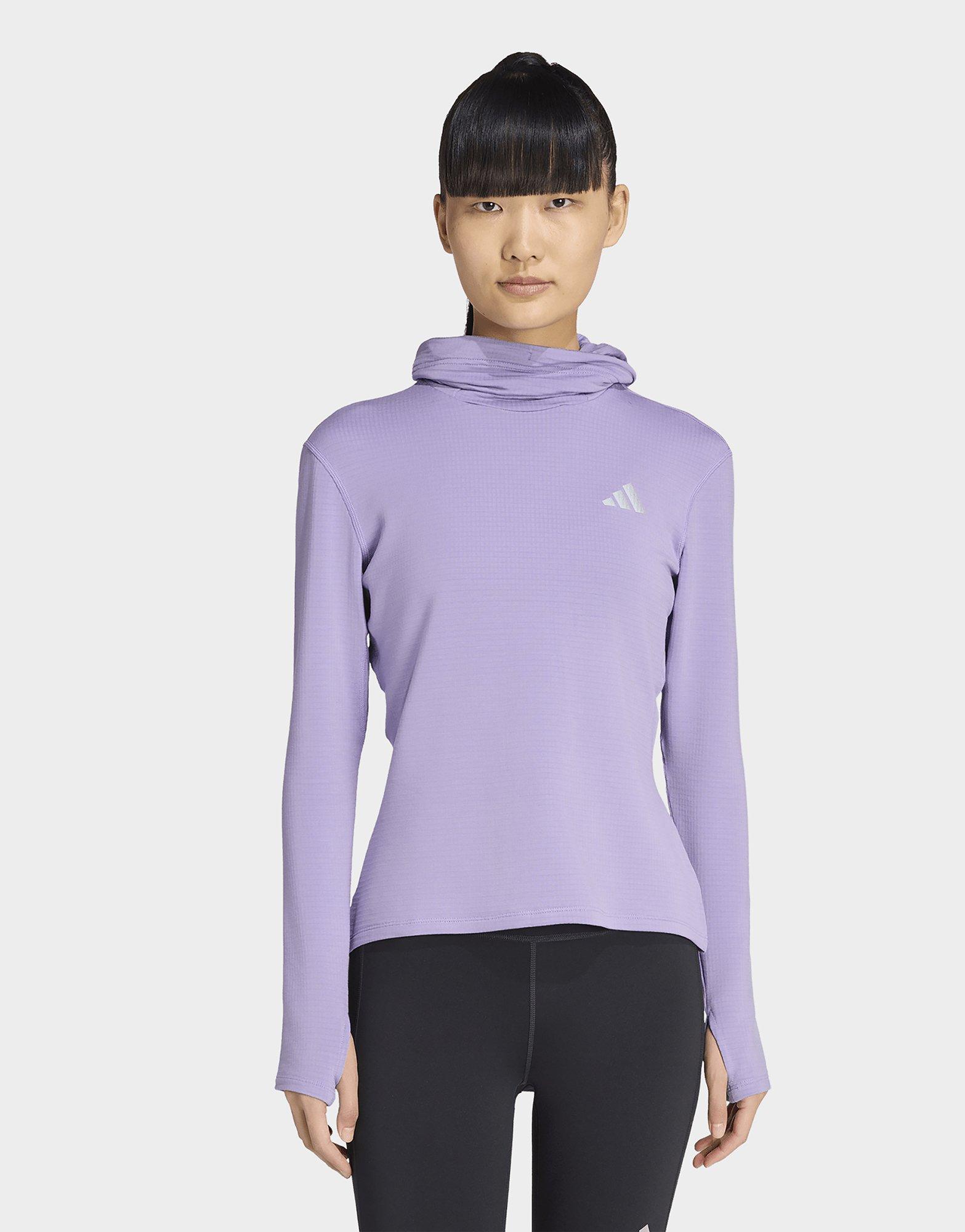 adidas adi365 Running Essentials Winterised Hooded Long Sleeve Hooded Track Top