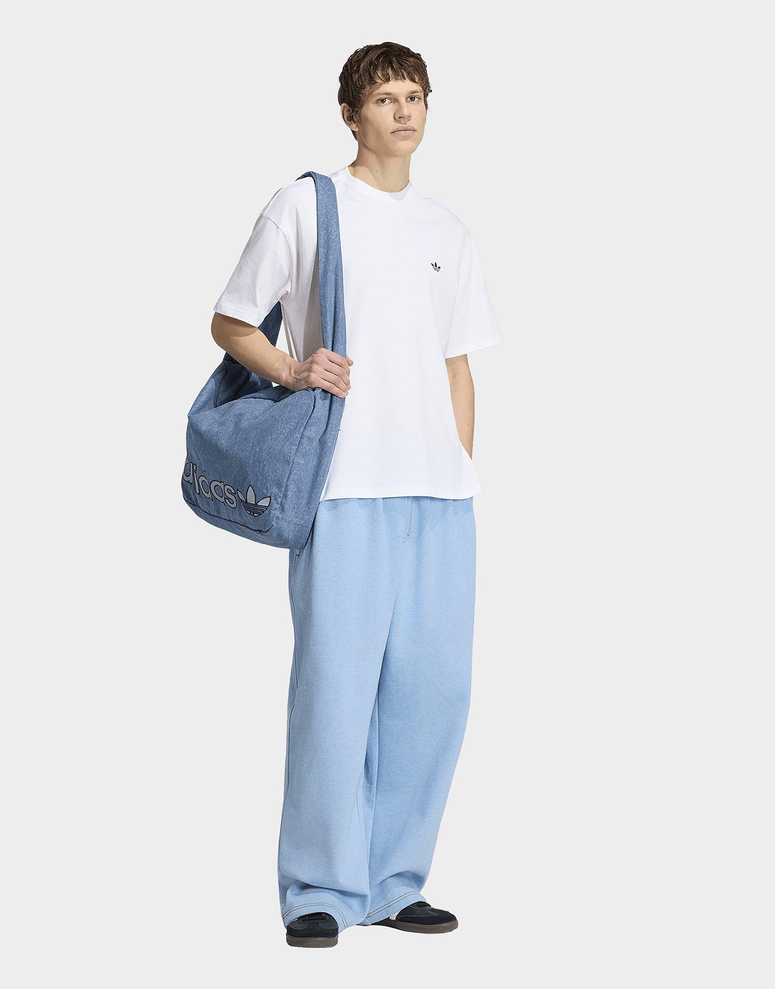 adidas Pantalon Ourlet Ouvert Baggy Chiné Trèfle Essentials