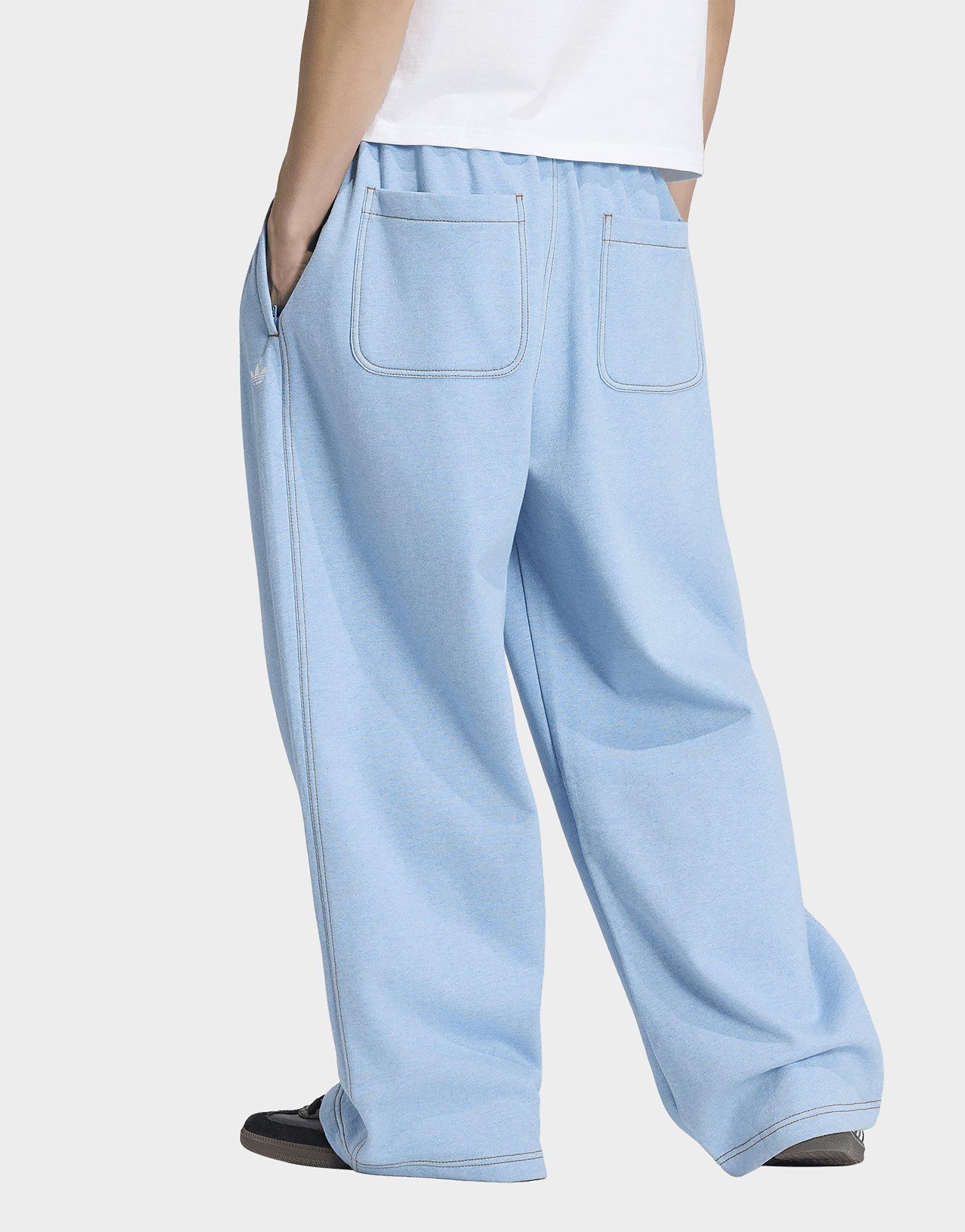adidas Pantalon Ourlet Ouvert Baggy Chiné Trèfle Essentials
