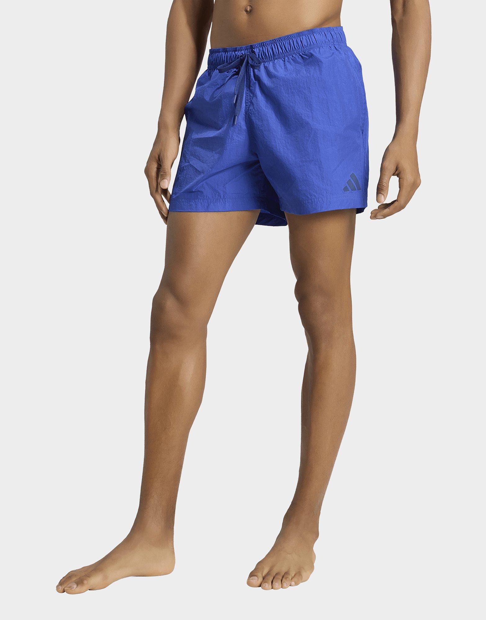adidas SHORT DA NUOTO IN NYLON EFFETTO STROPICCIATO CON INTERNO GAMBA 13 CM