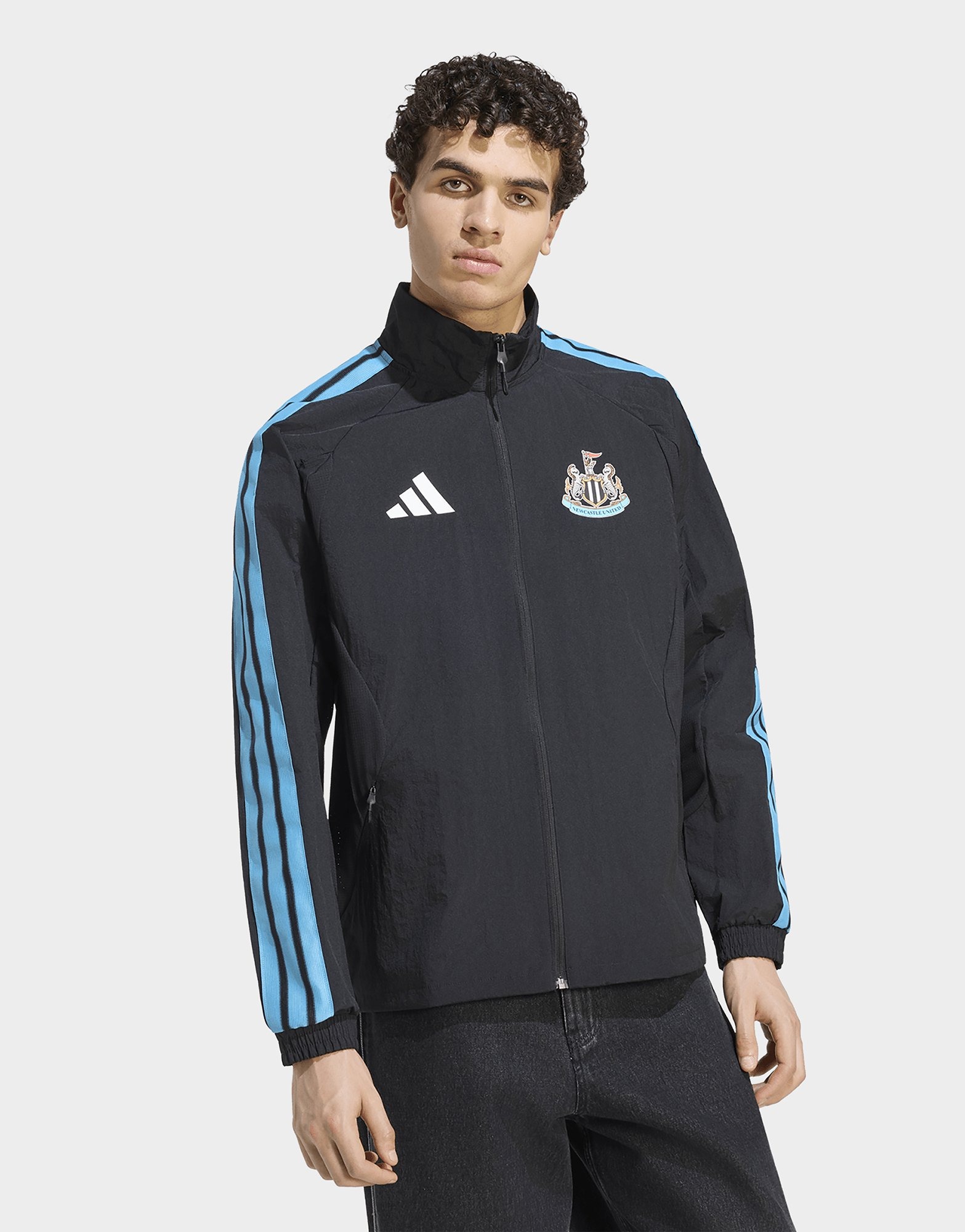 Black adidas Newcastle United Fc Home Anthem Jacket | JD Sports UK