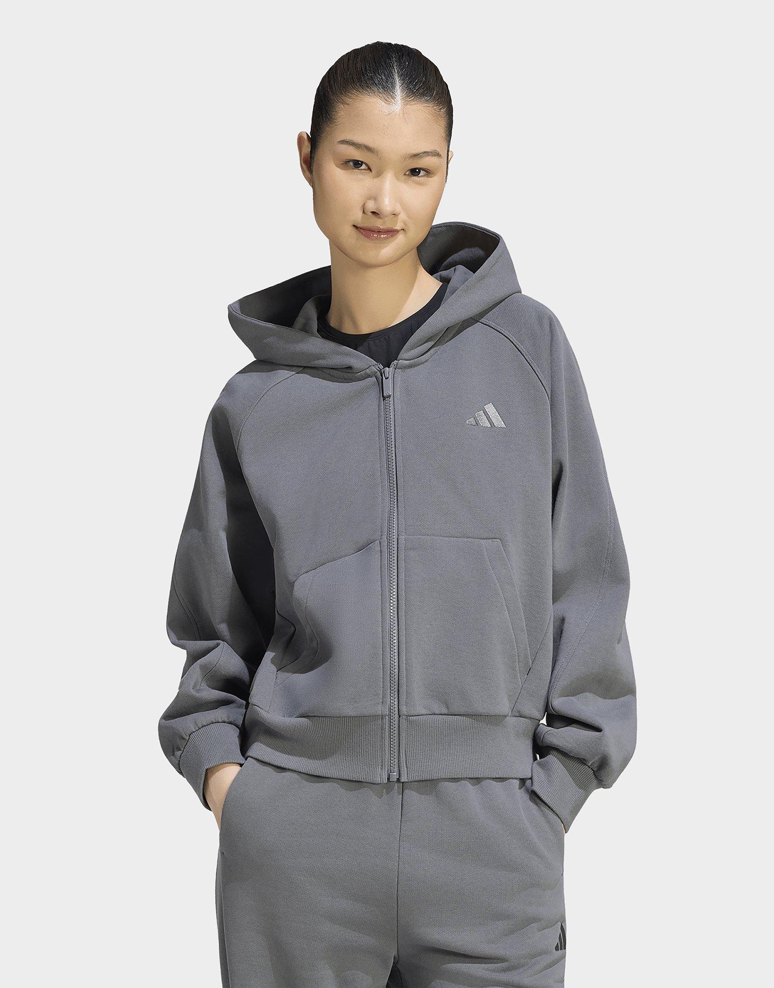 adidas KIT SMALL LOGO FULL ZIP HOODIE