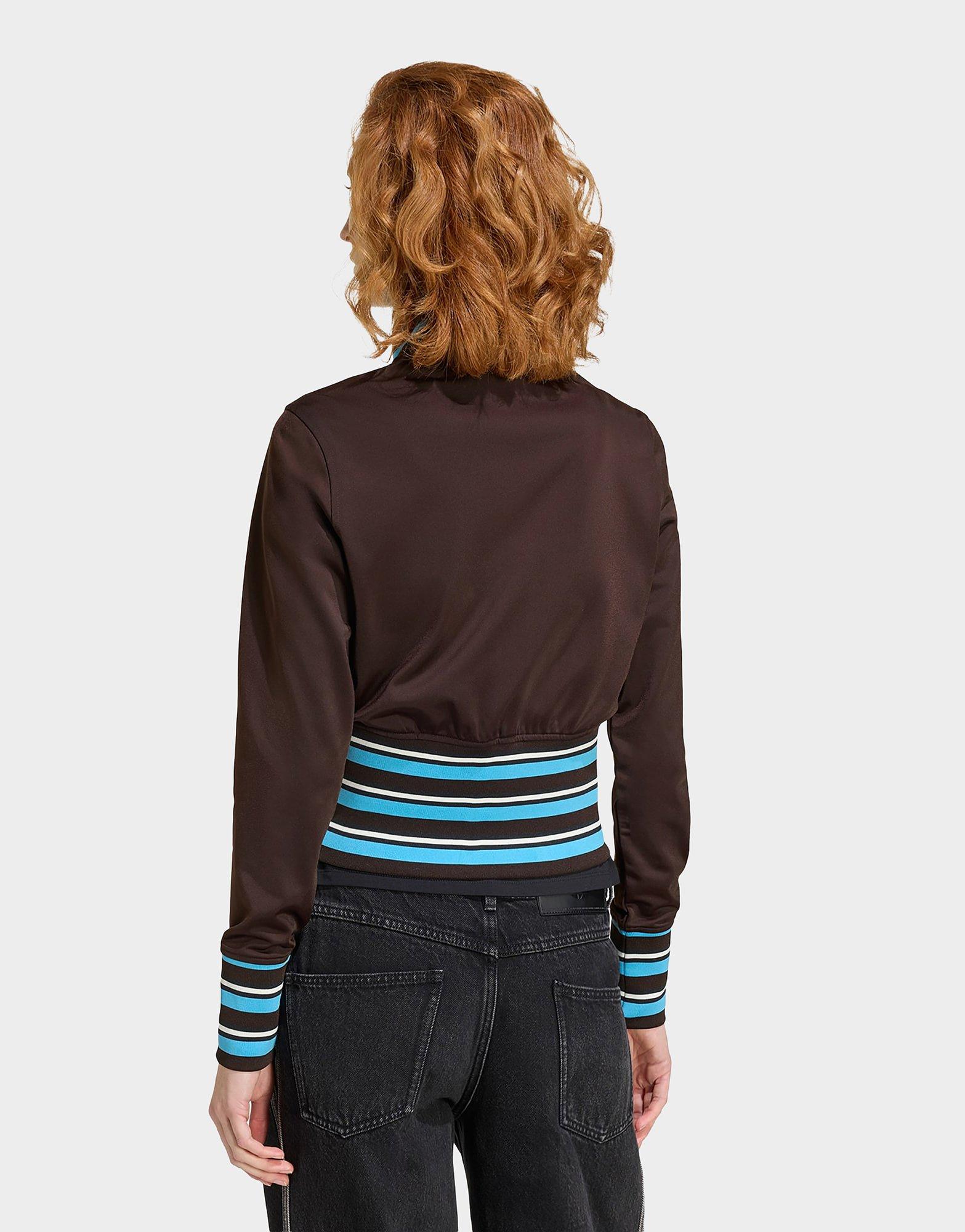 adidas Originals Vintage High Neck Rib Knit Track Top