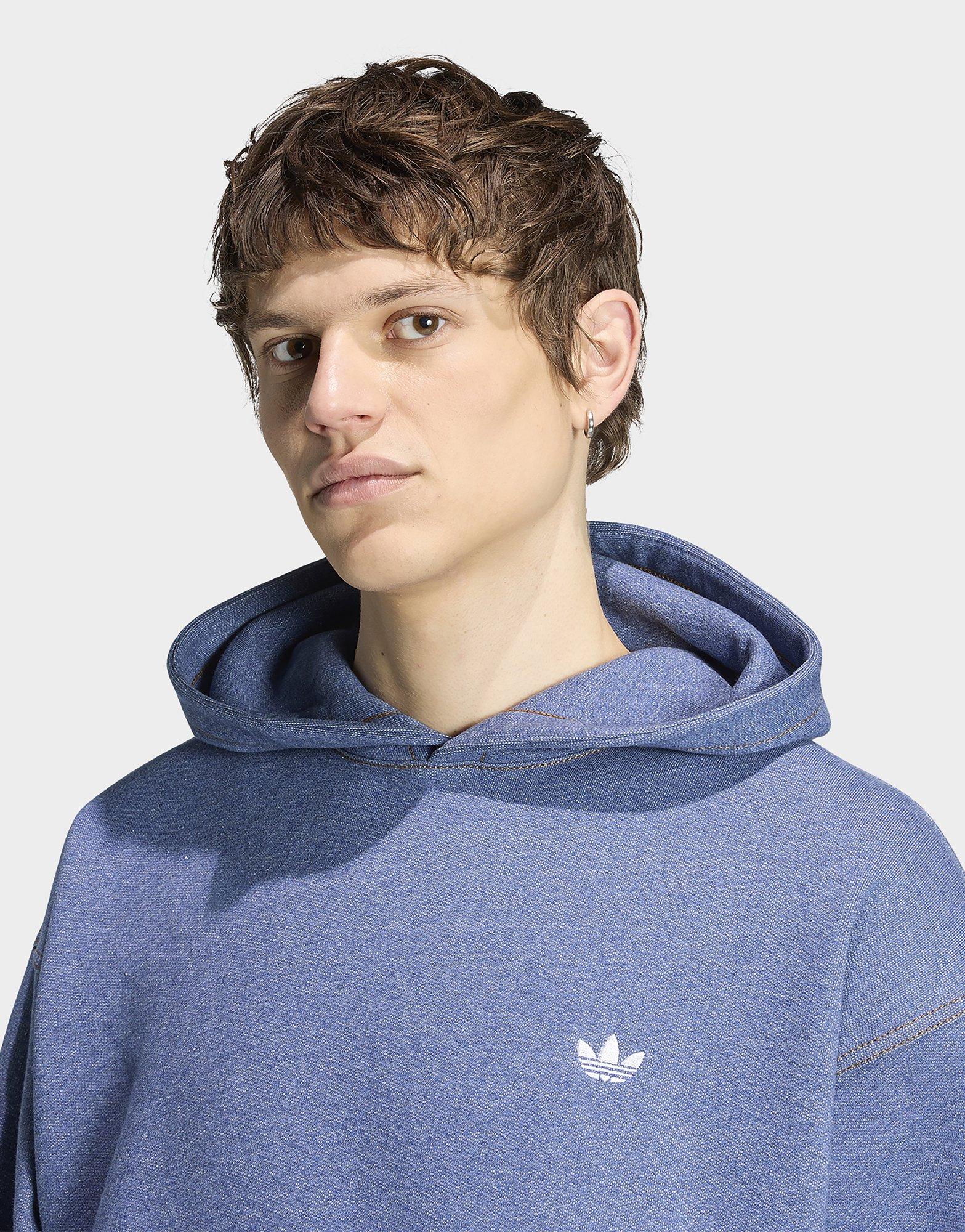 adidas Trefoil Essentials Hoodie, Meliert, Locker Geschnitten