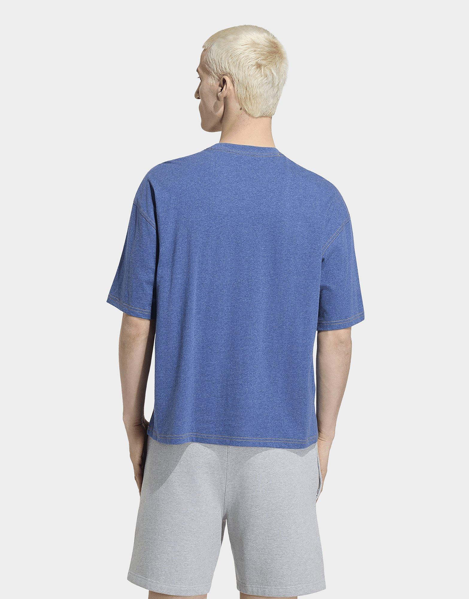 adidas Camiseta Jaspeada De Corte Holgado Por Encima De La Cintura Trébol Essentials