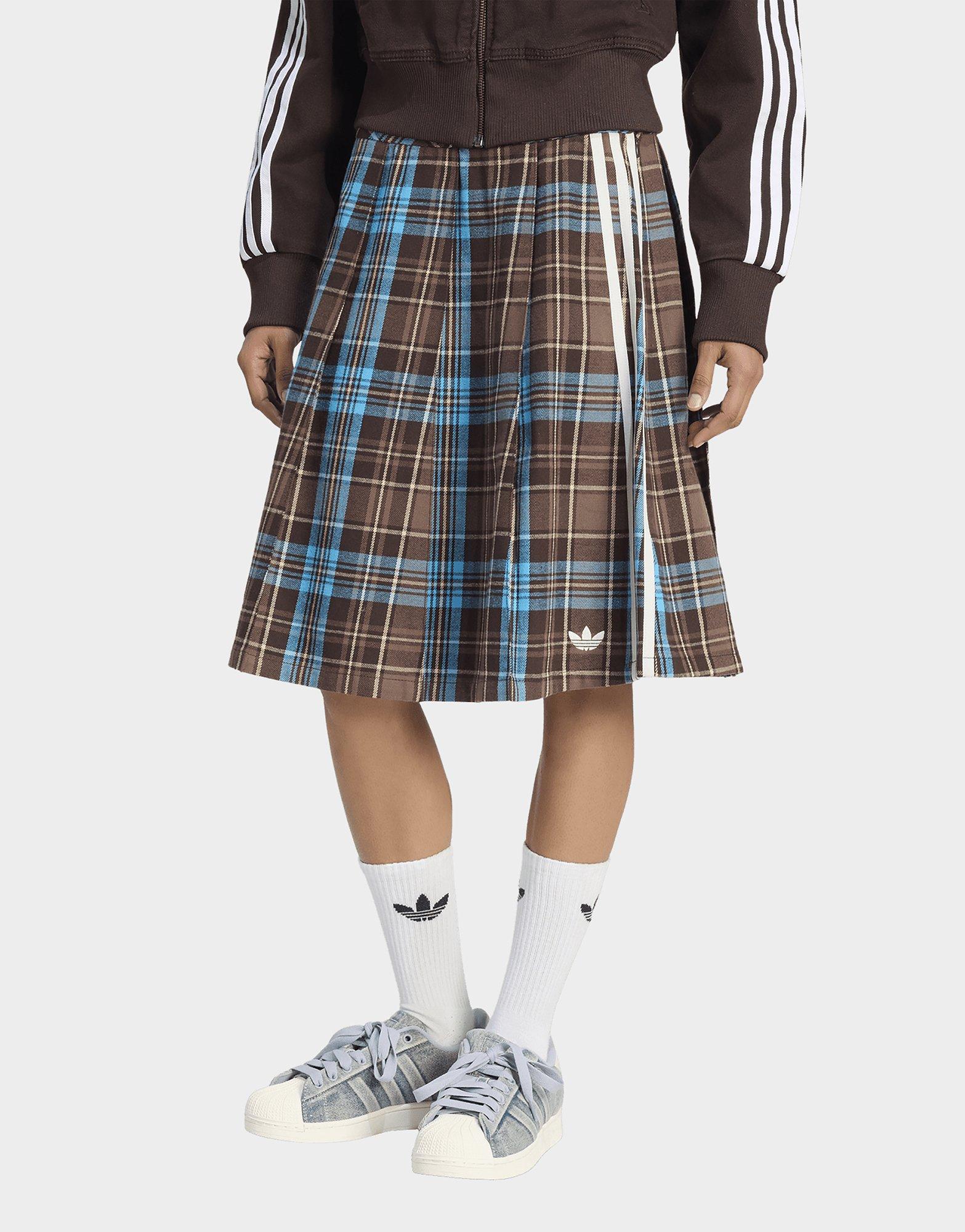 adidas Originals Pleated Check Skirt