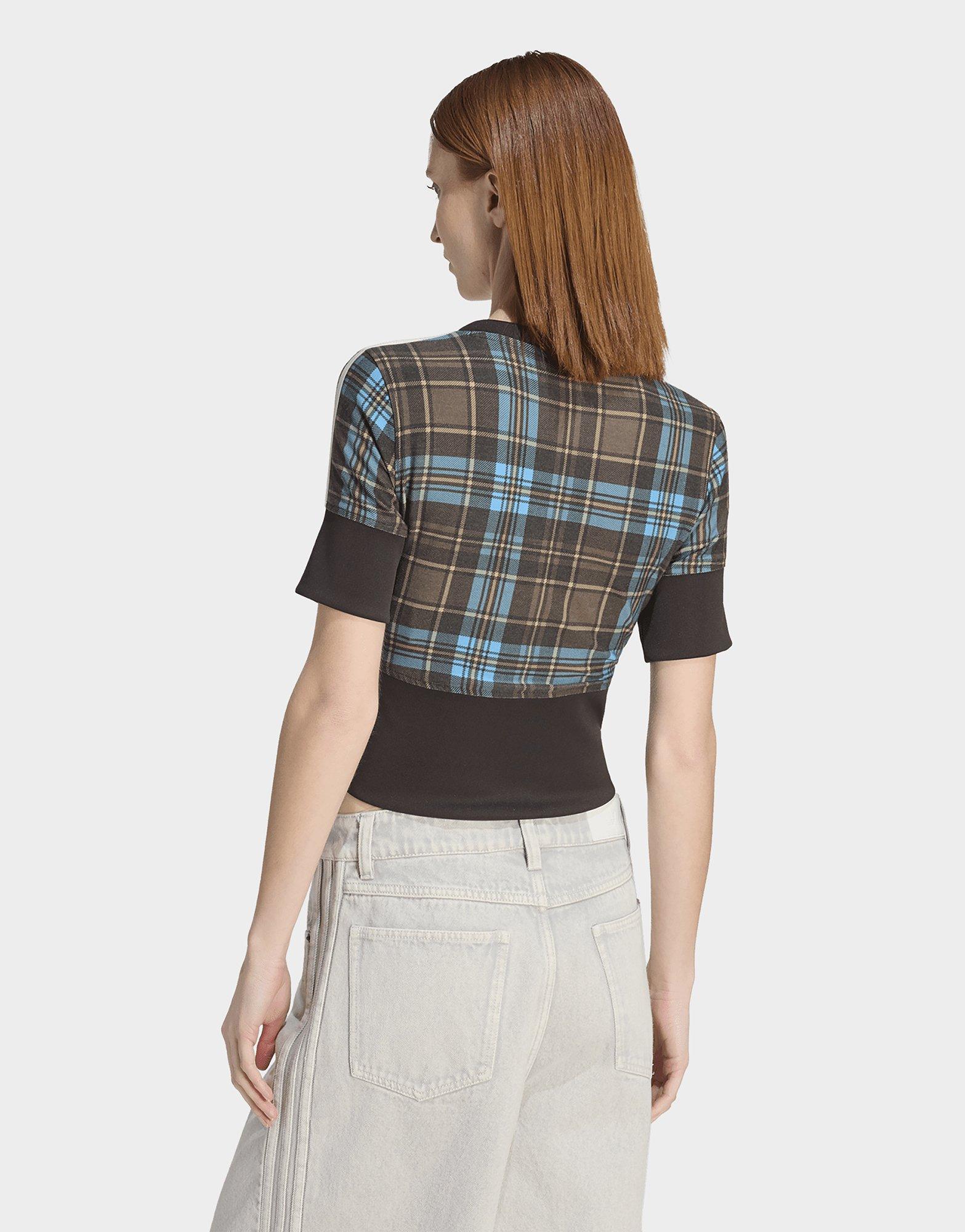 adidas Originals CHECKED SHIRT MET V-HALS EN KNOOPJES