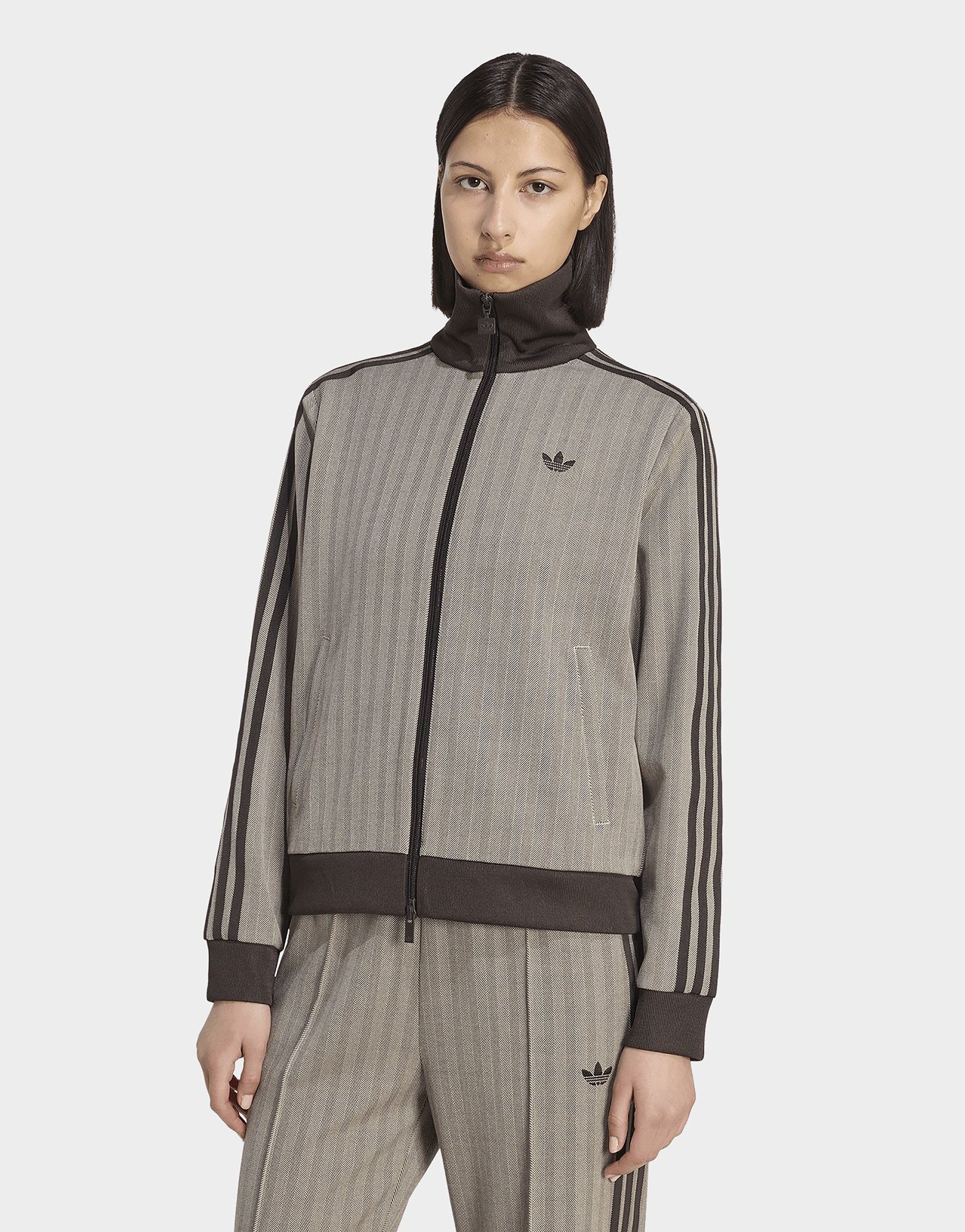 Brown adidas Tracktop Og Tweed | JD Sports UK