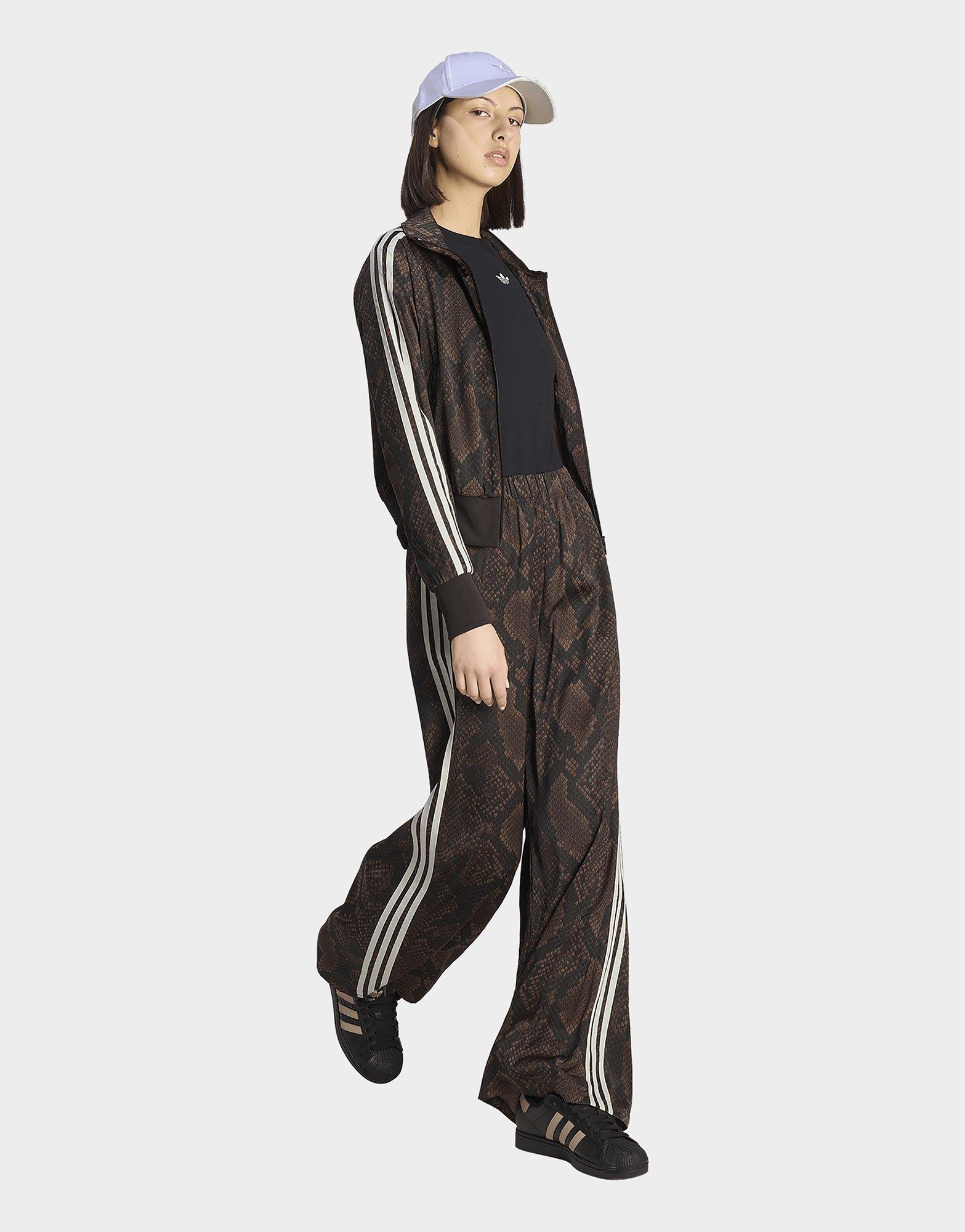 adidas Satin Snake Print Firebird Track Jacket