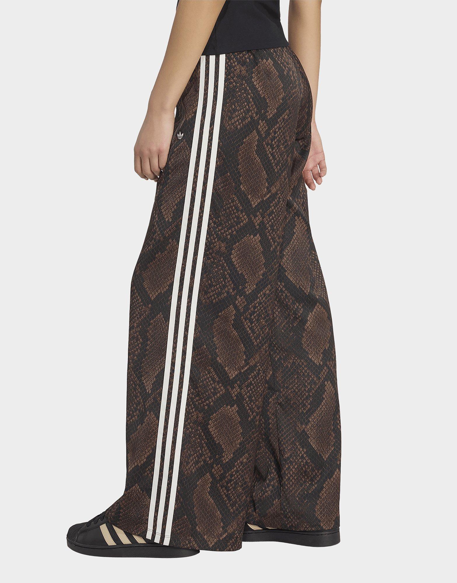 adidas Pantalón Wide Leg Satin Snake Print