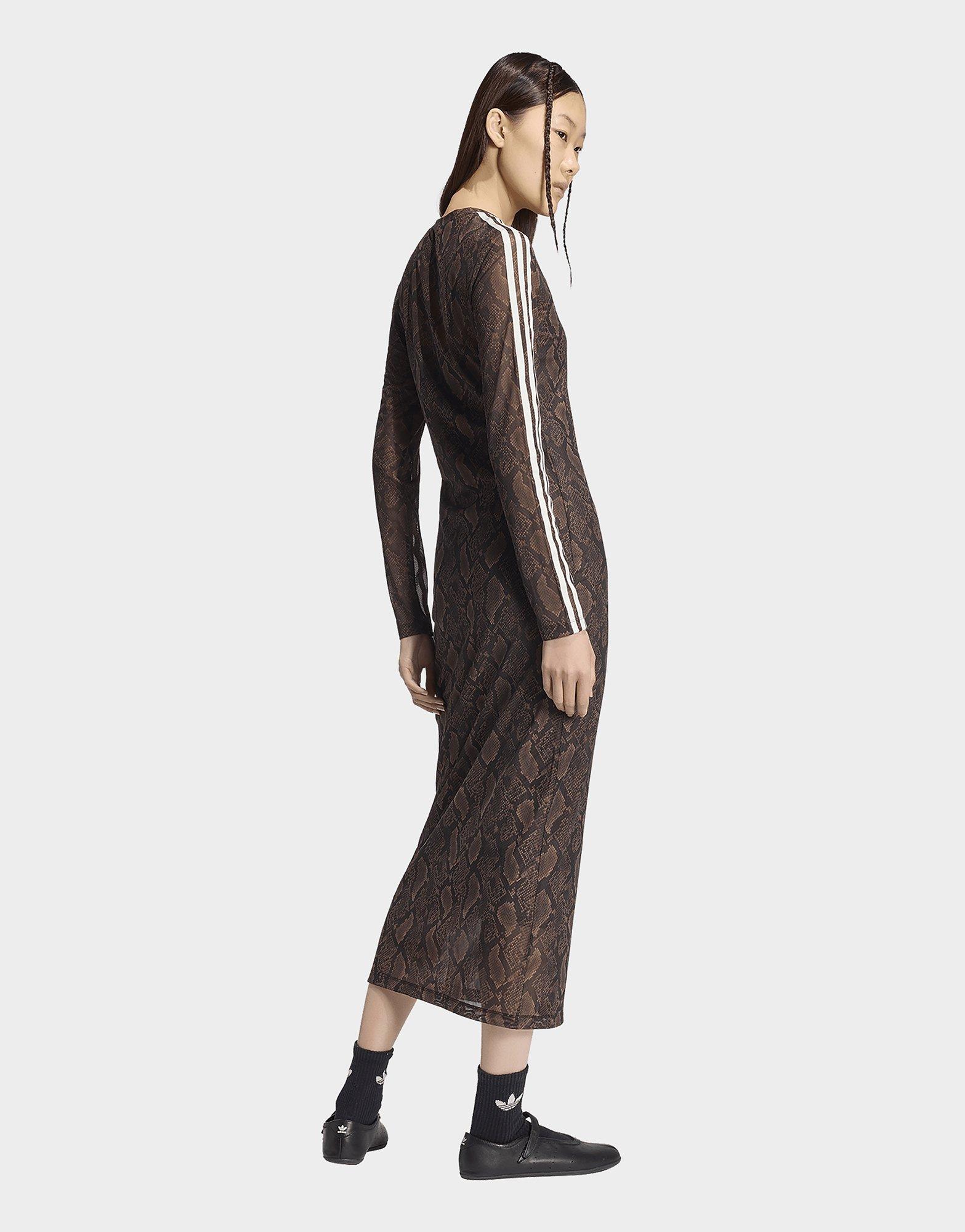 adidas Maxikleid, Schlangenprint