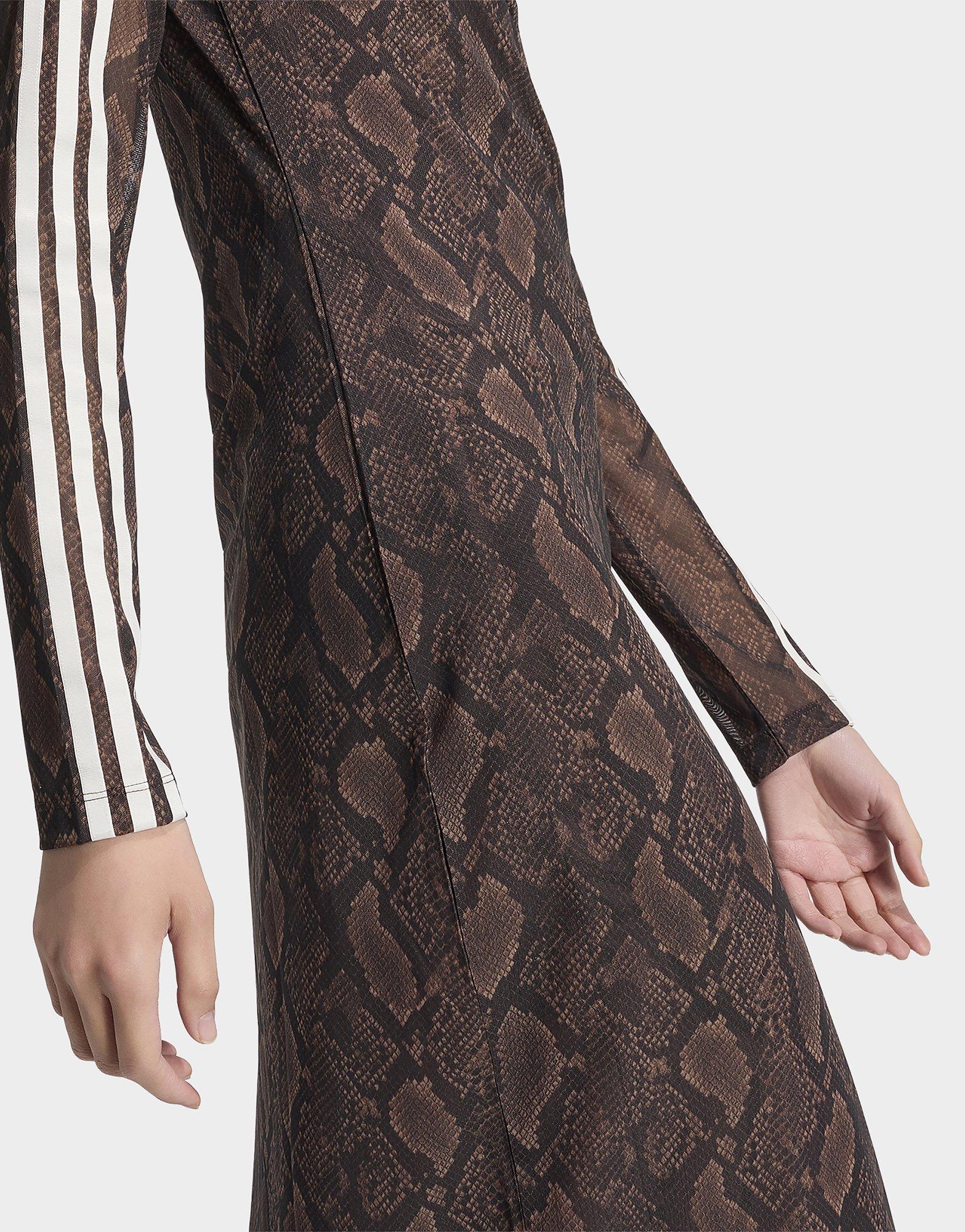 adidas Maxikleid, Schlangenprint
