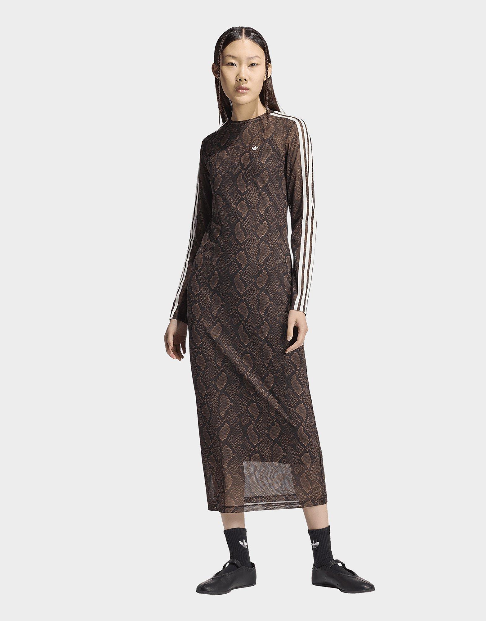 adidas Snake Print Maxi Dress