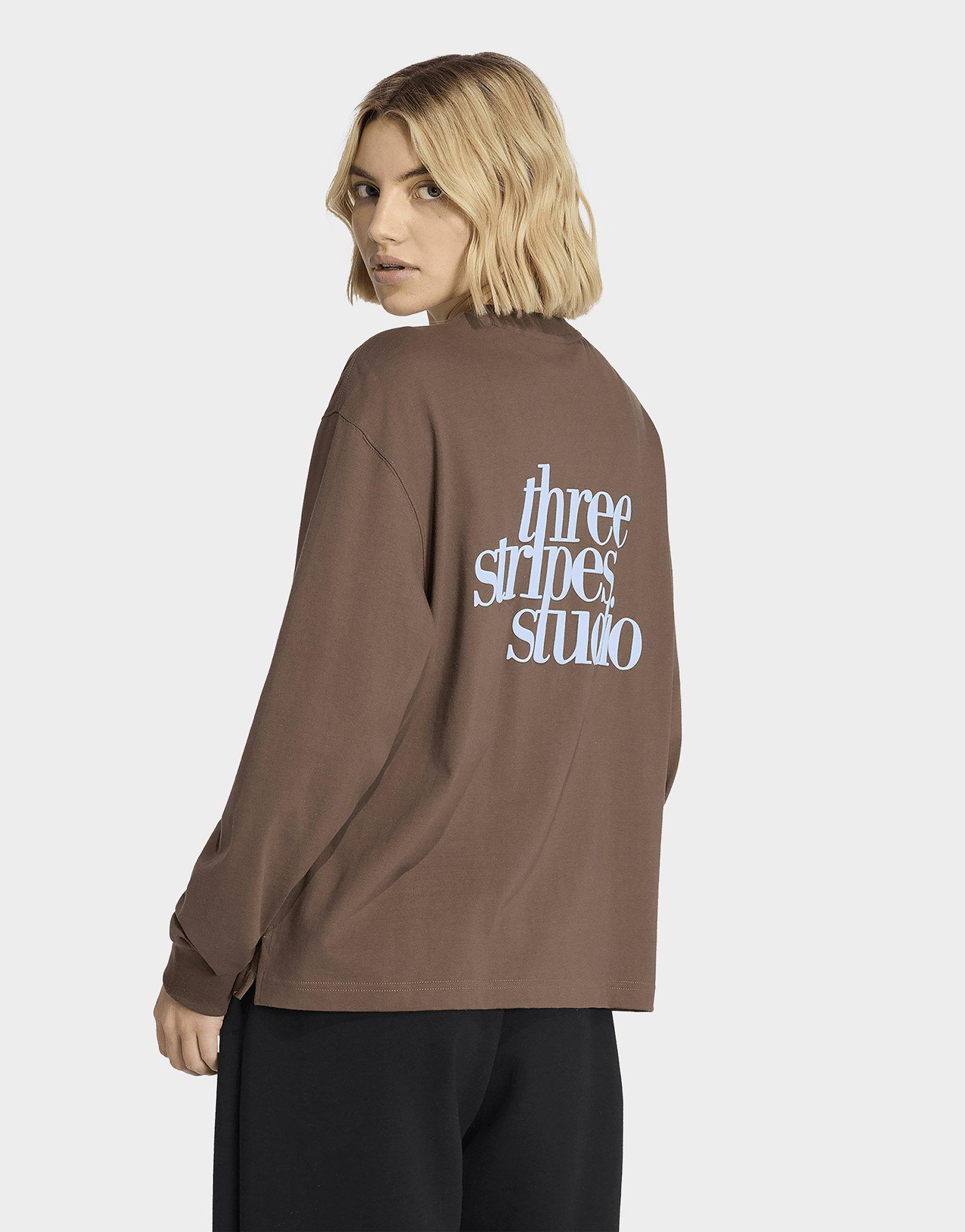 adidas Camiseta Manga Larga 3 Stripes Studio Boyfriend
