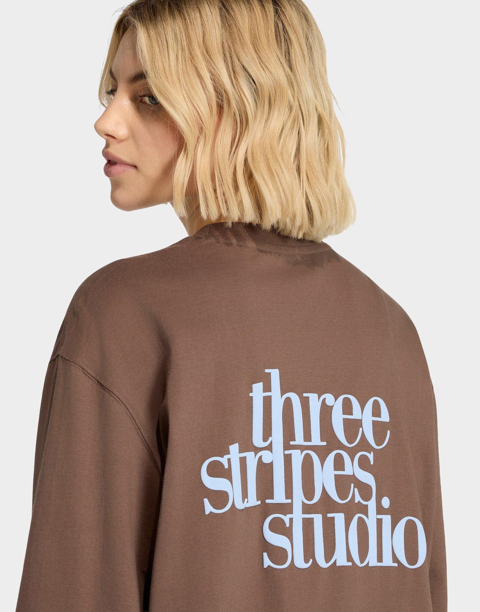 adidas Camiseta Manga Larga 3 Stripes Studio Boyfriend
