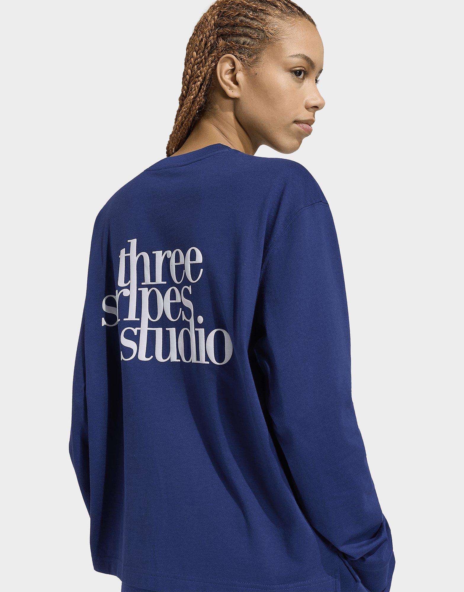 adidas 3 Stripes Studio Boyfriend Longsleeve Tee