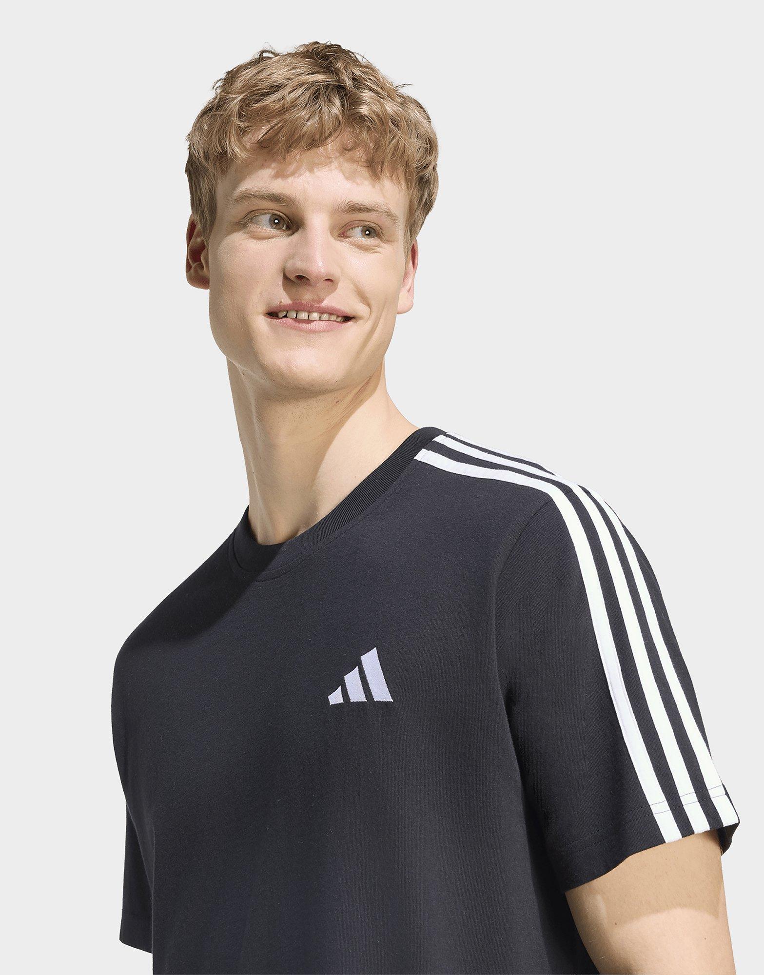 adidas Essentials 3-streifen Single Jersey Left Chest Branded Shirt