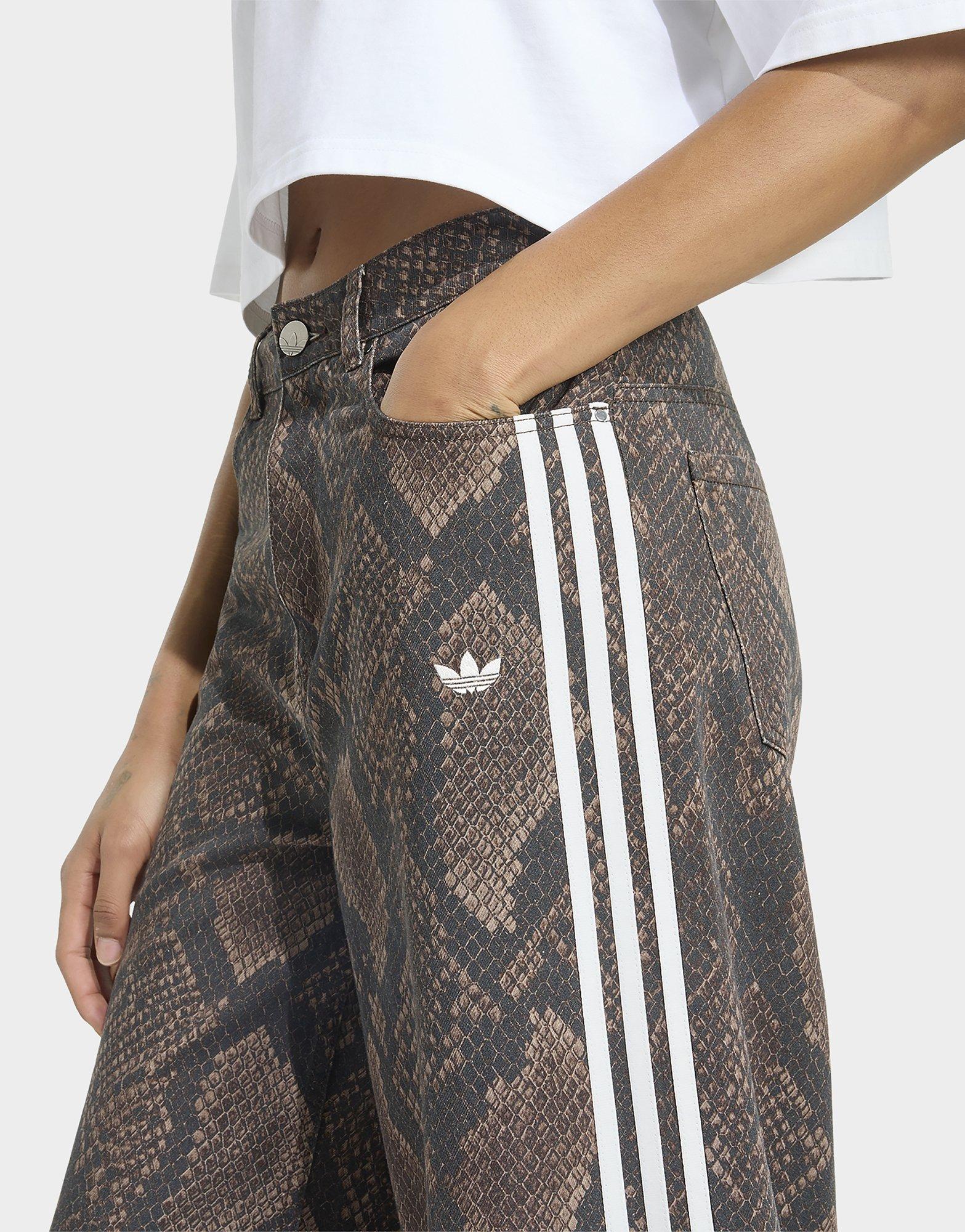 adidas Denim-hose, Locker Geschnitten, Schlangenprint