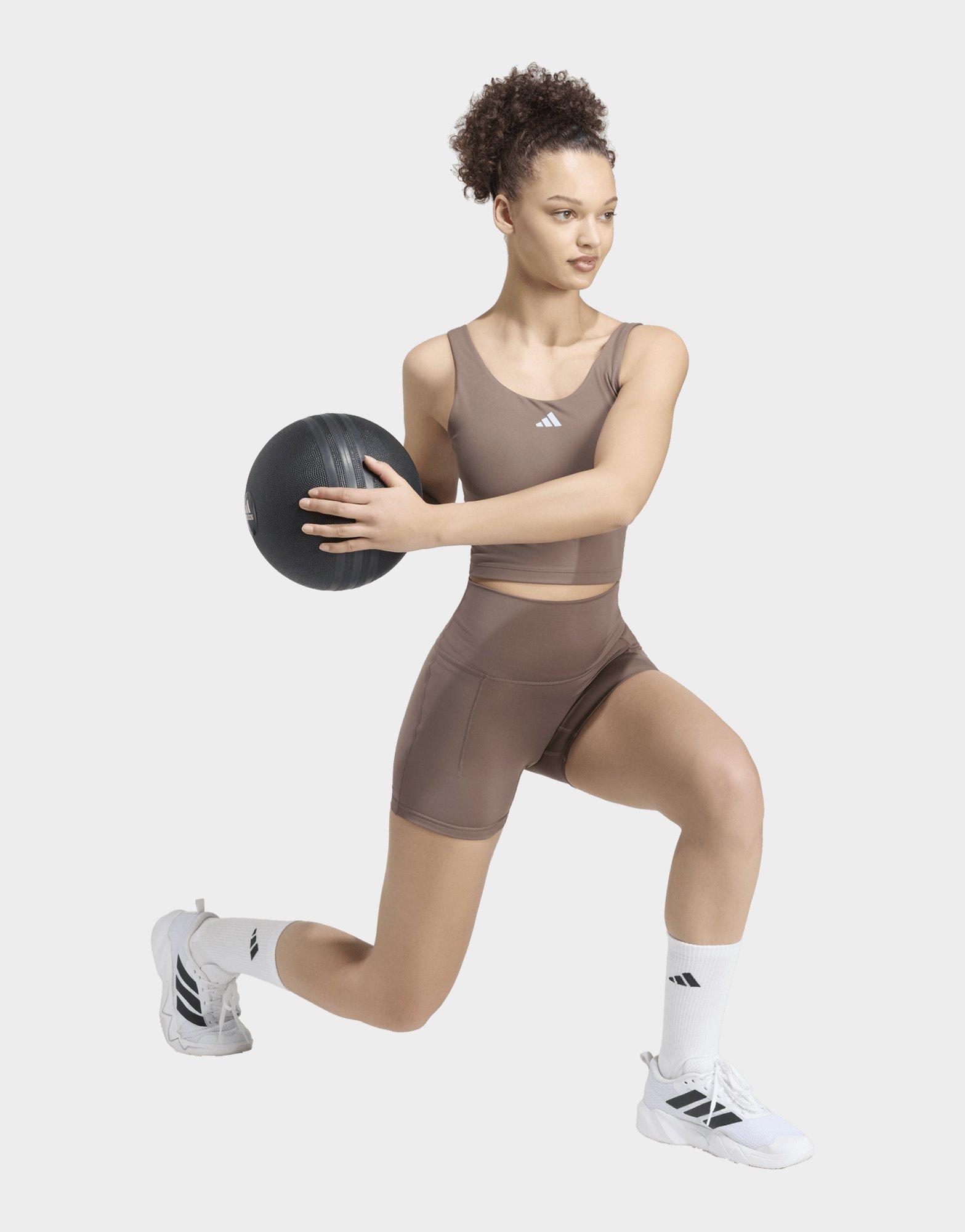 adidas 3-streifen Studio All Me Booty Leggings, Kurz