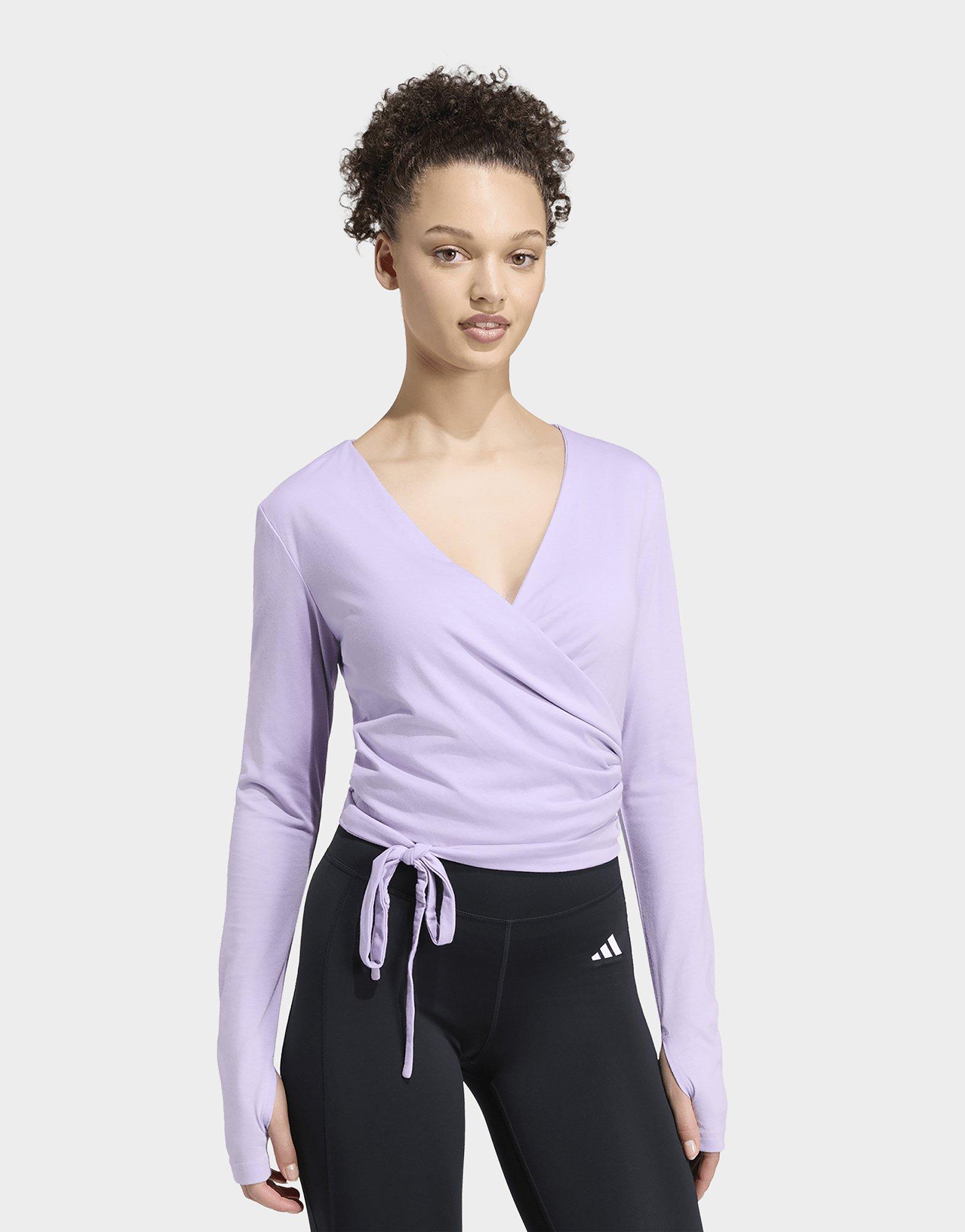adidas Top 3-stripes Studio Soft Ballet Wrap