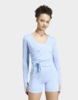 adidas 3-stripes Studio Soft Ballet Wrap Top
