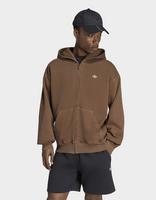 adidas TREFOIL ESSENTIALS WASHED FULL ZIP LOOSE HOODIE