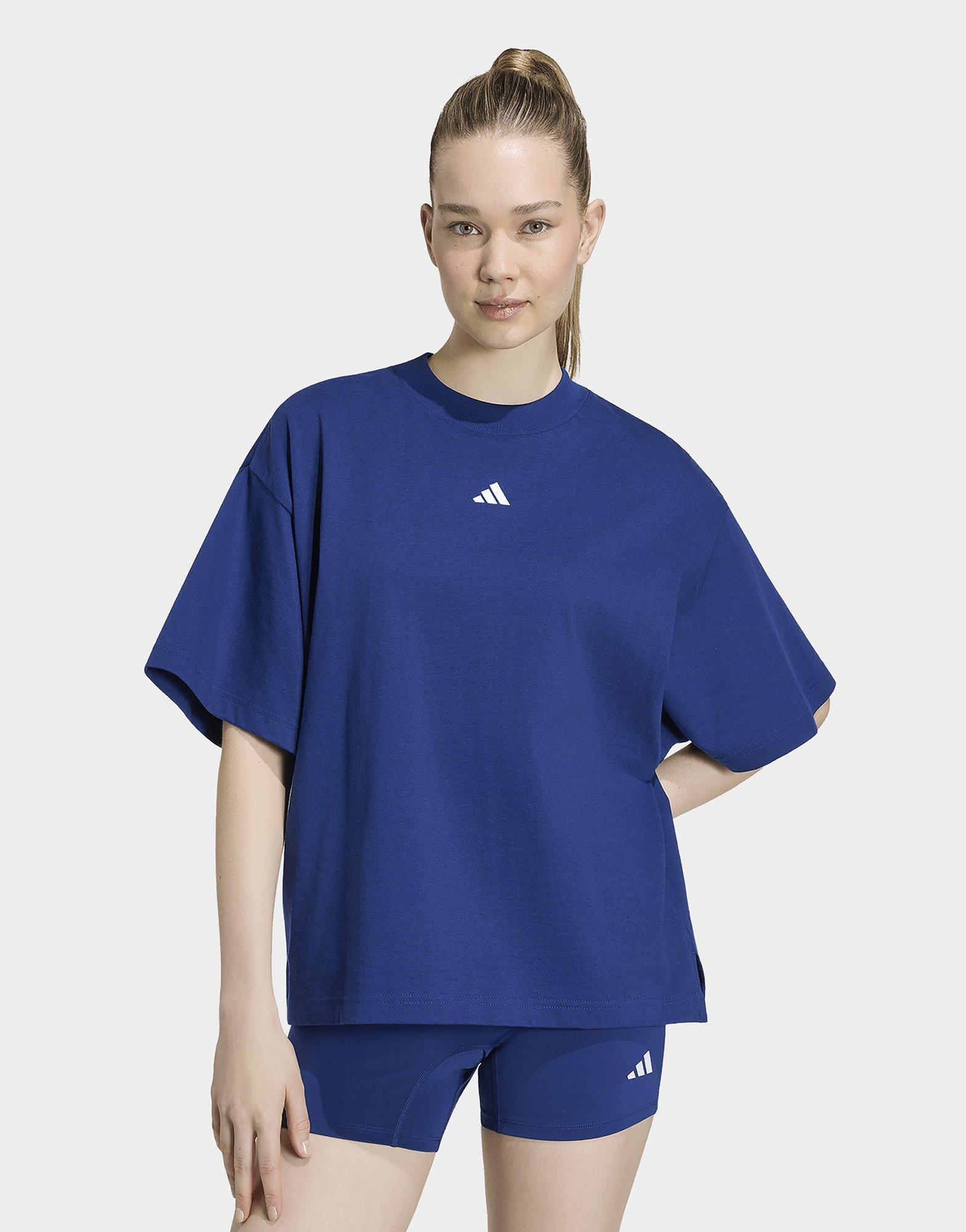 adidas T-shirt Con 3 Strisce Studio Boyfriend